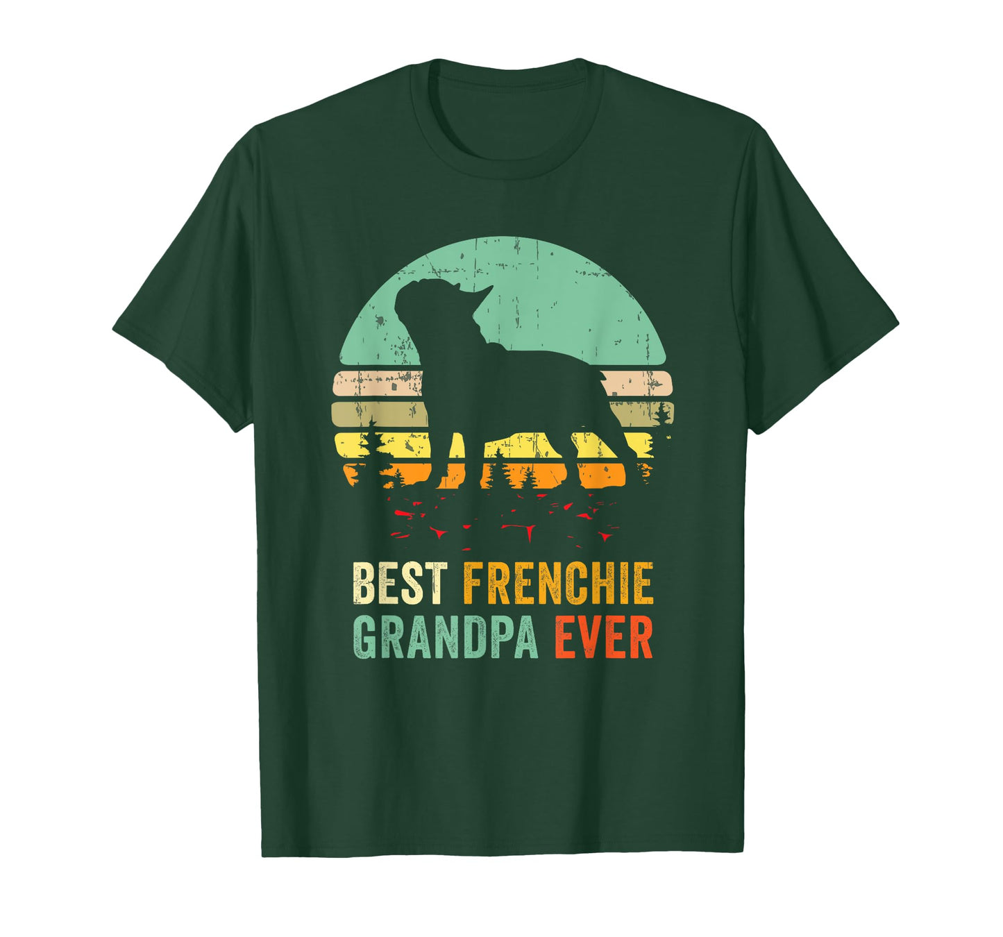 Frenchie Grandpa French Bulldog Grandfather Granddog Pet Dog Men Women T-Shirt