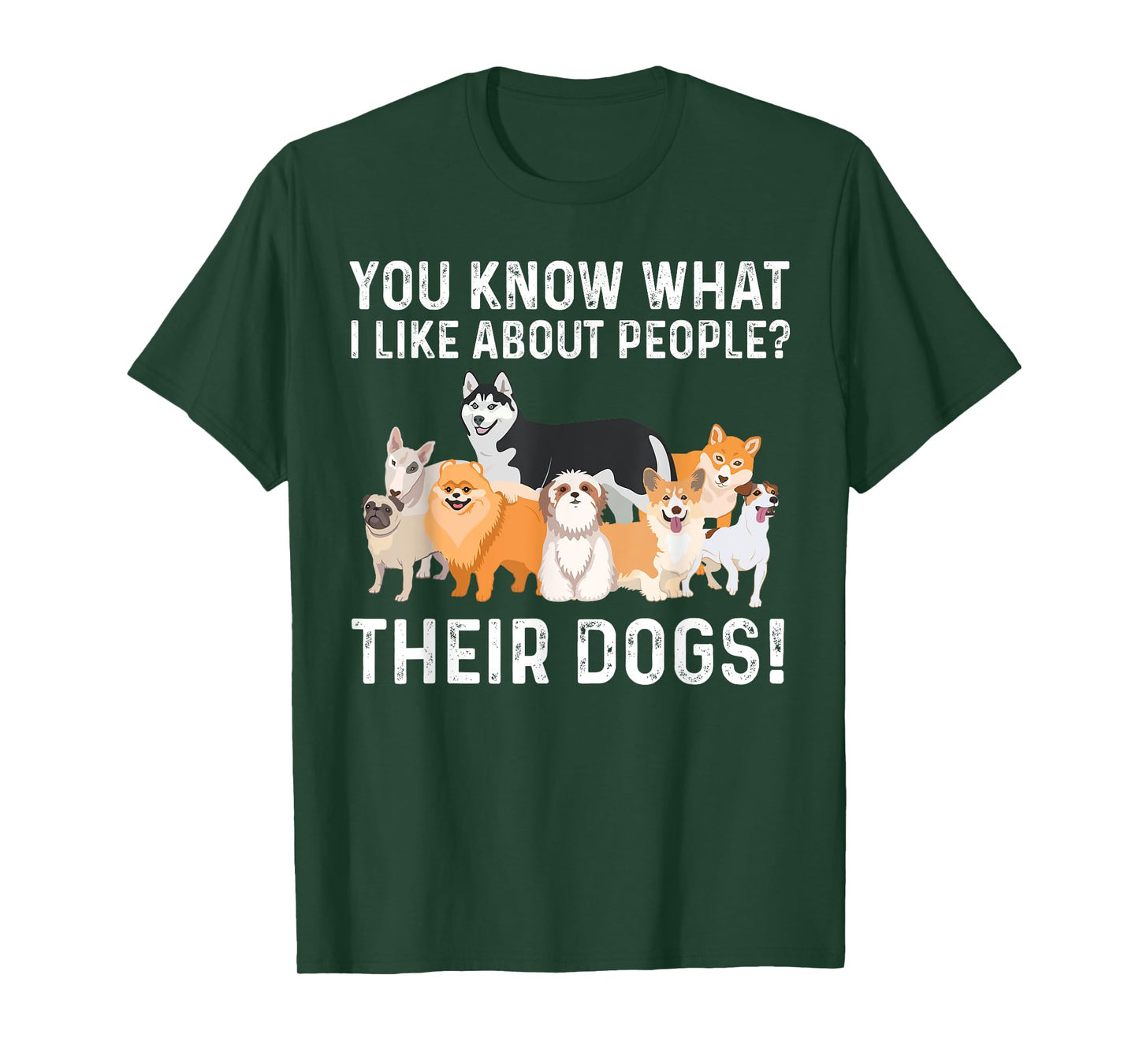 Cute Dog Design For Men Women Kids Dog Lovers I Like Dogs T-Shirt