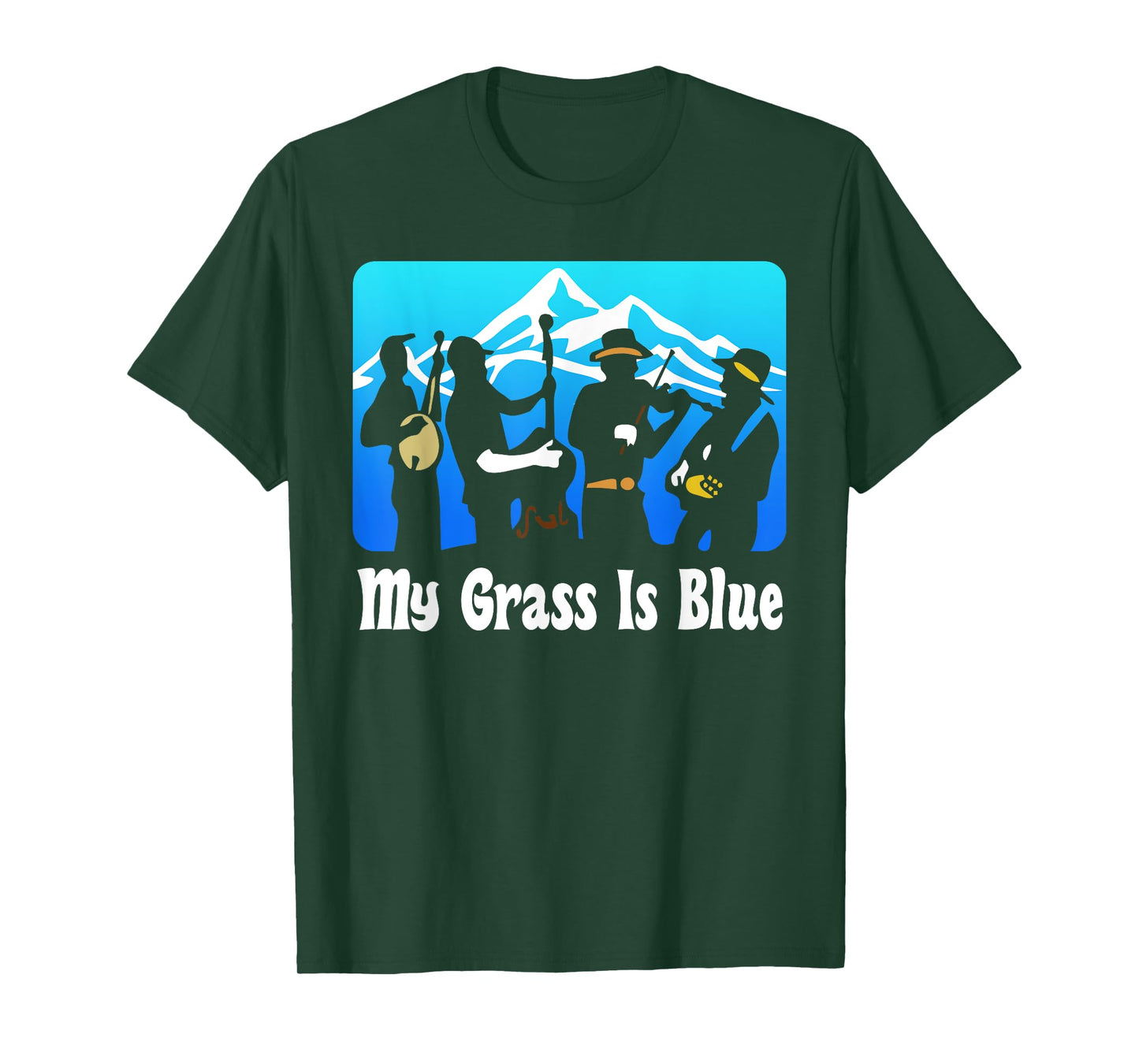 My Grass Is Blue Gift, Bluegrass Gift, Music Gesch T-Shirt