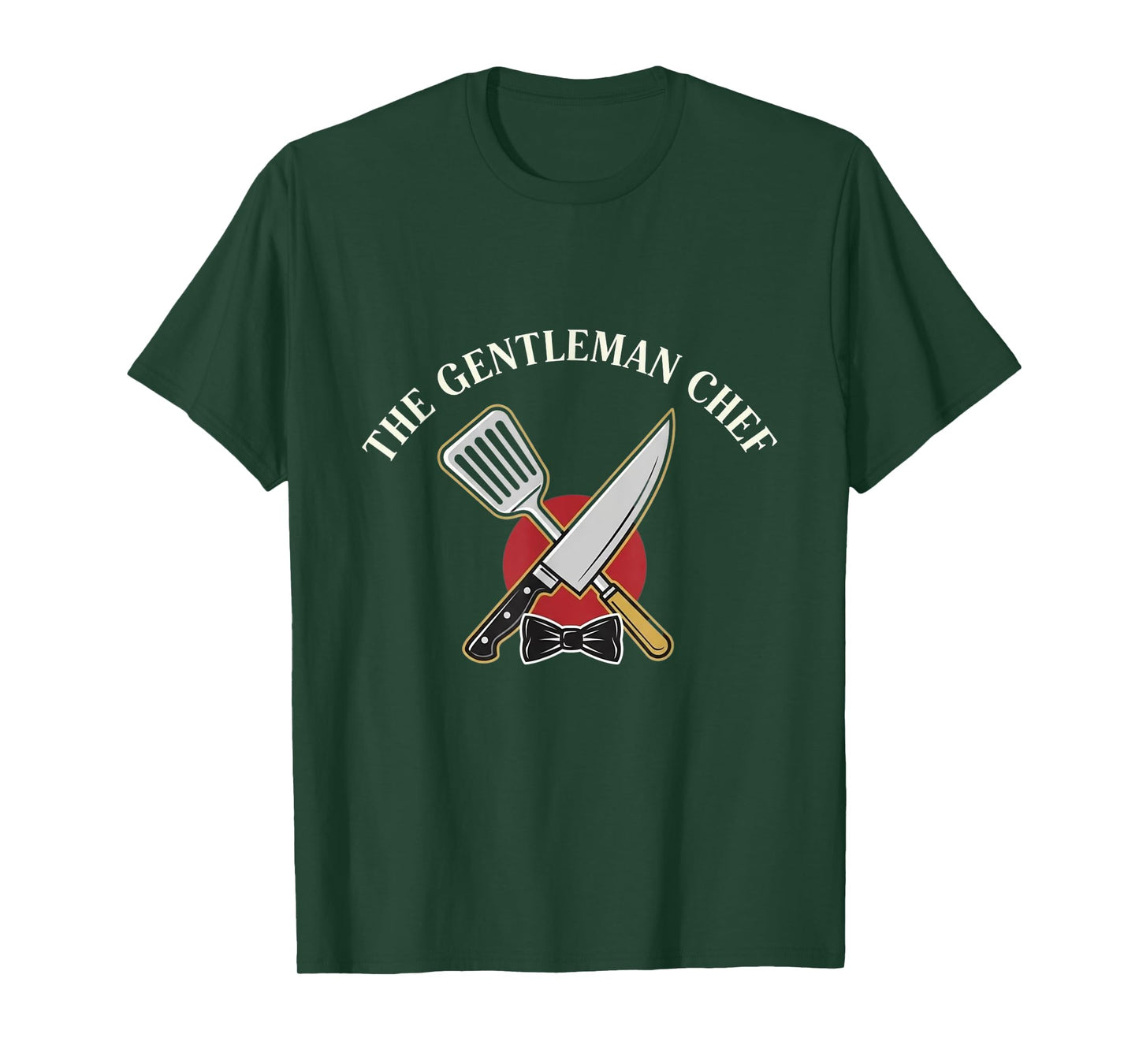 The Gentleman Chef Bowtie Crossed Kitchen Tools Vintage T-Shirt