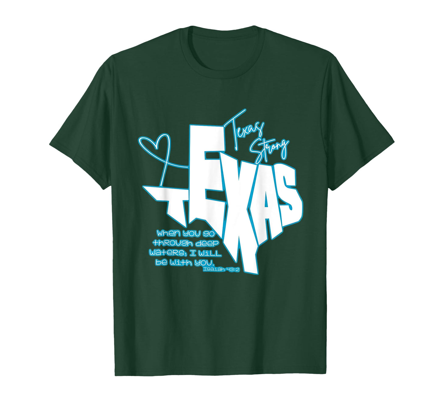 When you go through deep waters, I will be with you. T-Shirt
