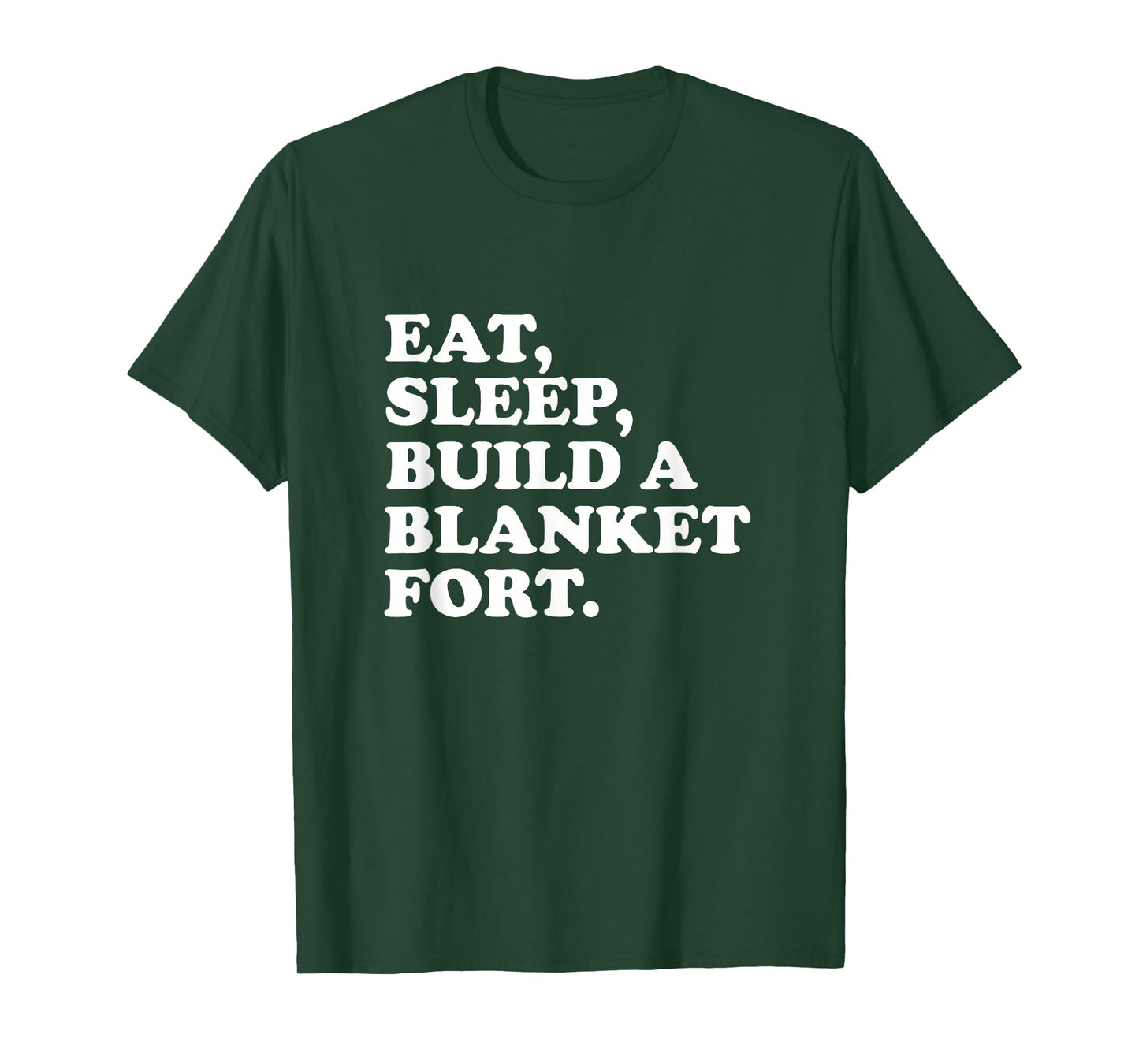 Funny Nostalgic Eat Sleep Build A Blanket Fort T-Shirt