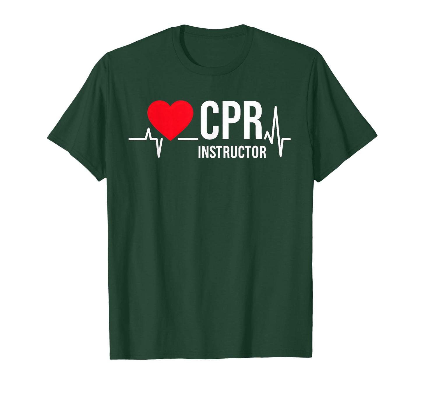 Heartbeat CPR Instructor First Aid Training Men Women T-Shirt