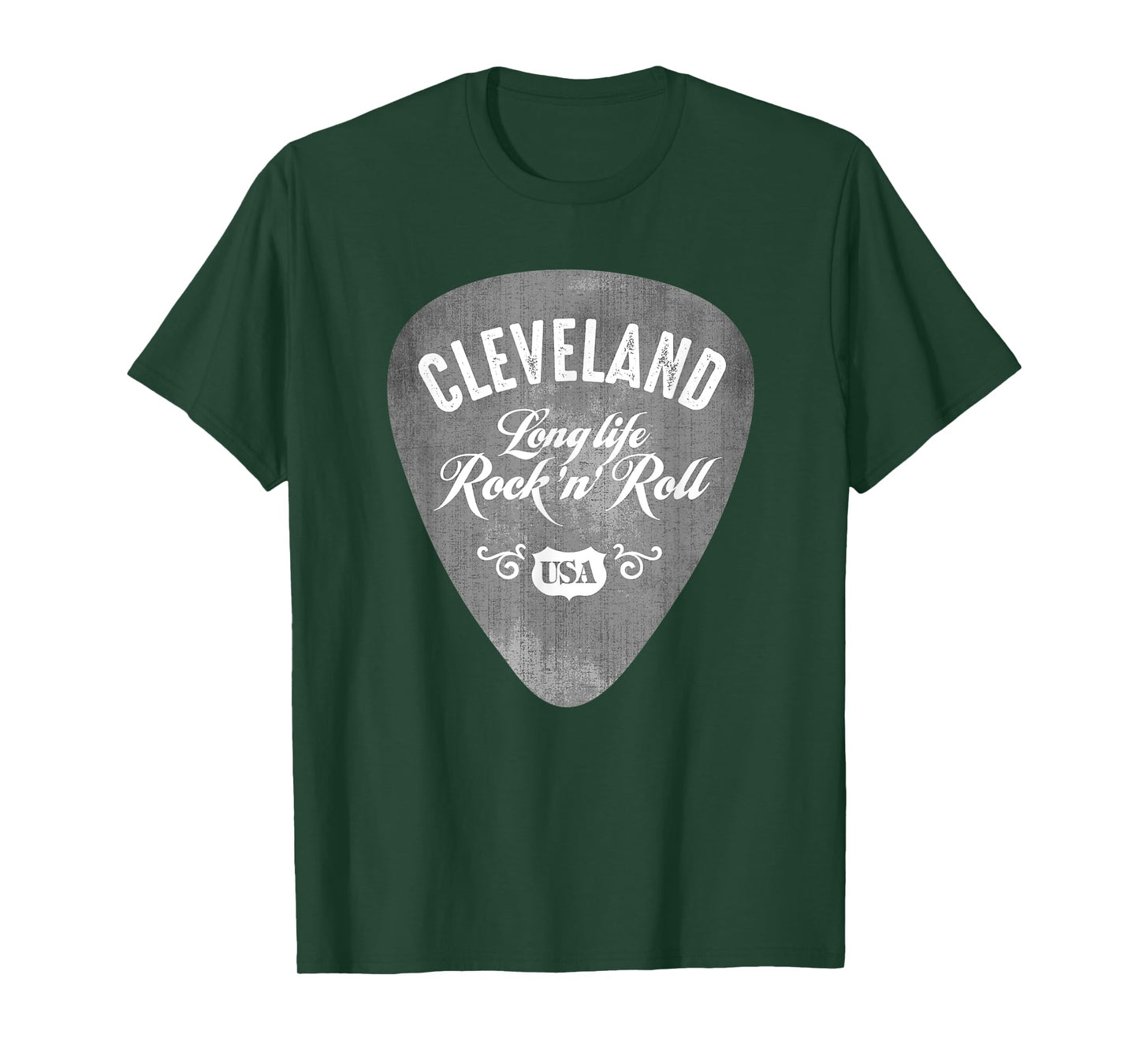 Cleveland Rock And Roll USA Guitar Pick Vintage T-Shirt