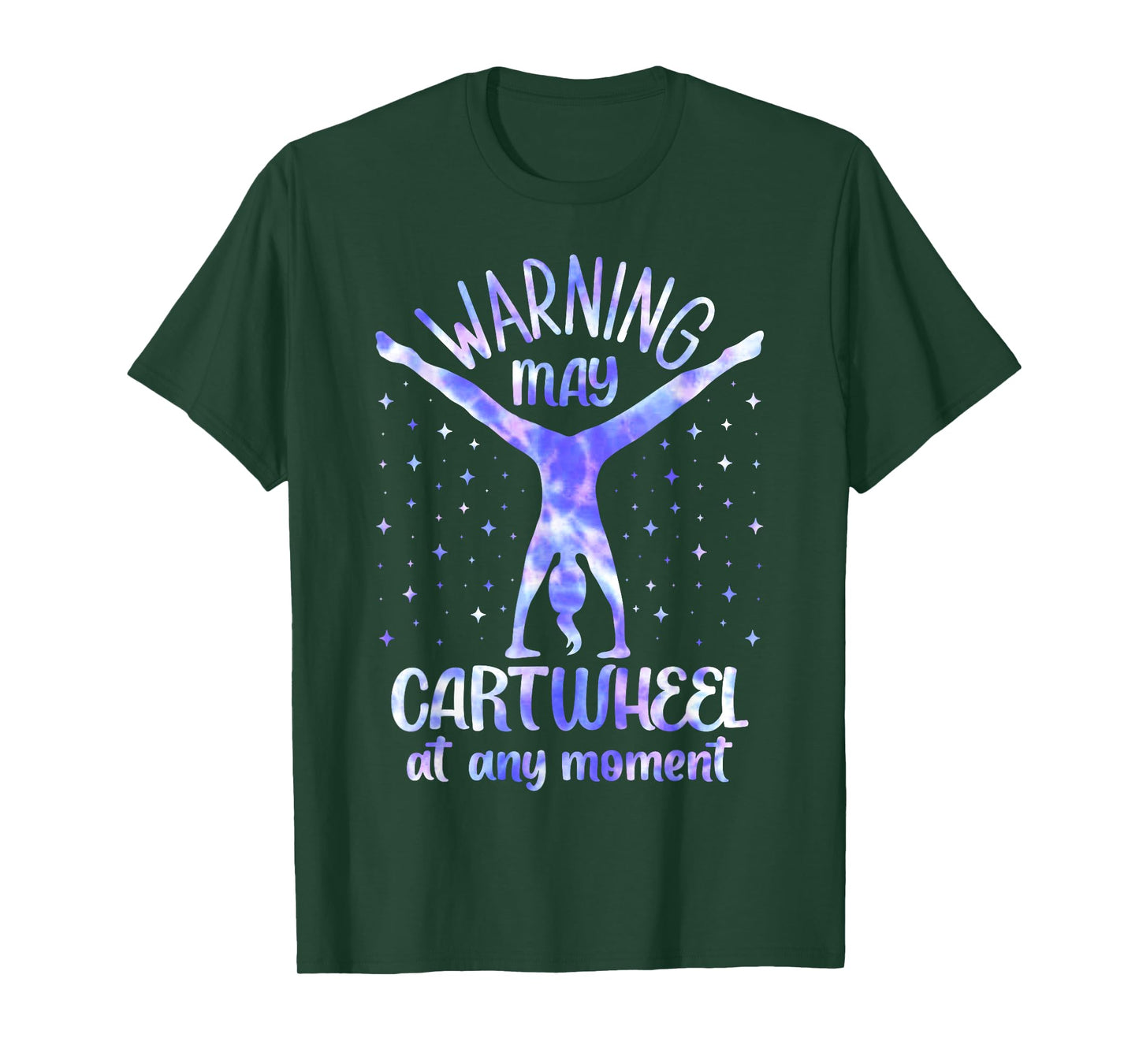 Cartwheel Gymnast Girl Tie Dye Gymnastic Girl Tumbling T-Shirt