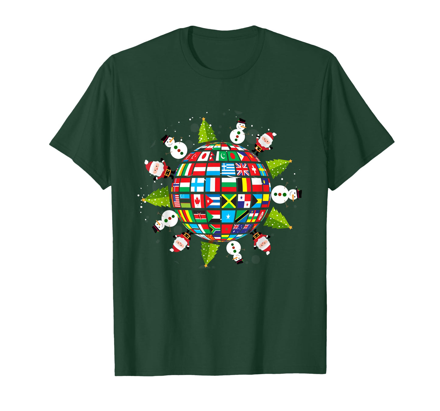 Flags of the World, Xmas around the Globe T-Shirt