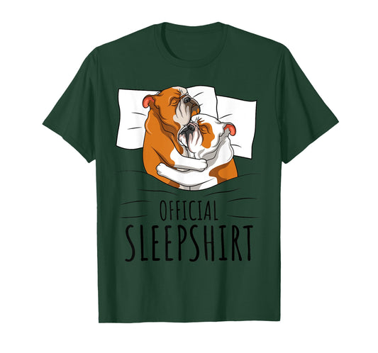 English Bulldog Official Sleepshirt T-Shirt for Men Women Kids
