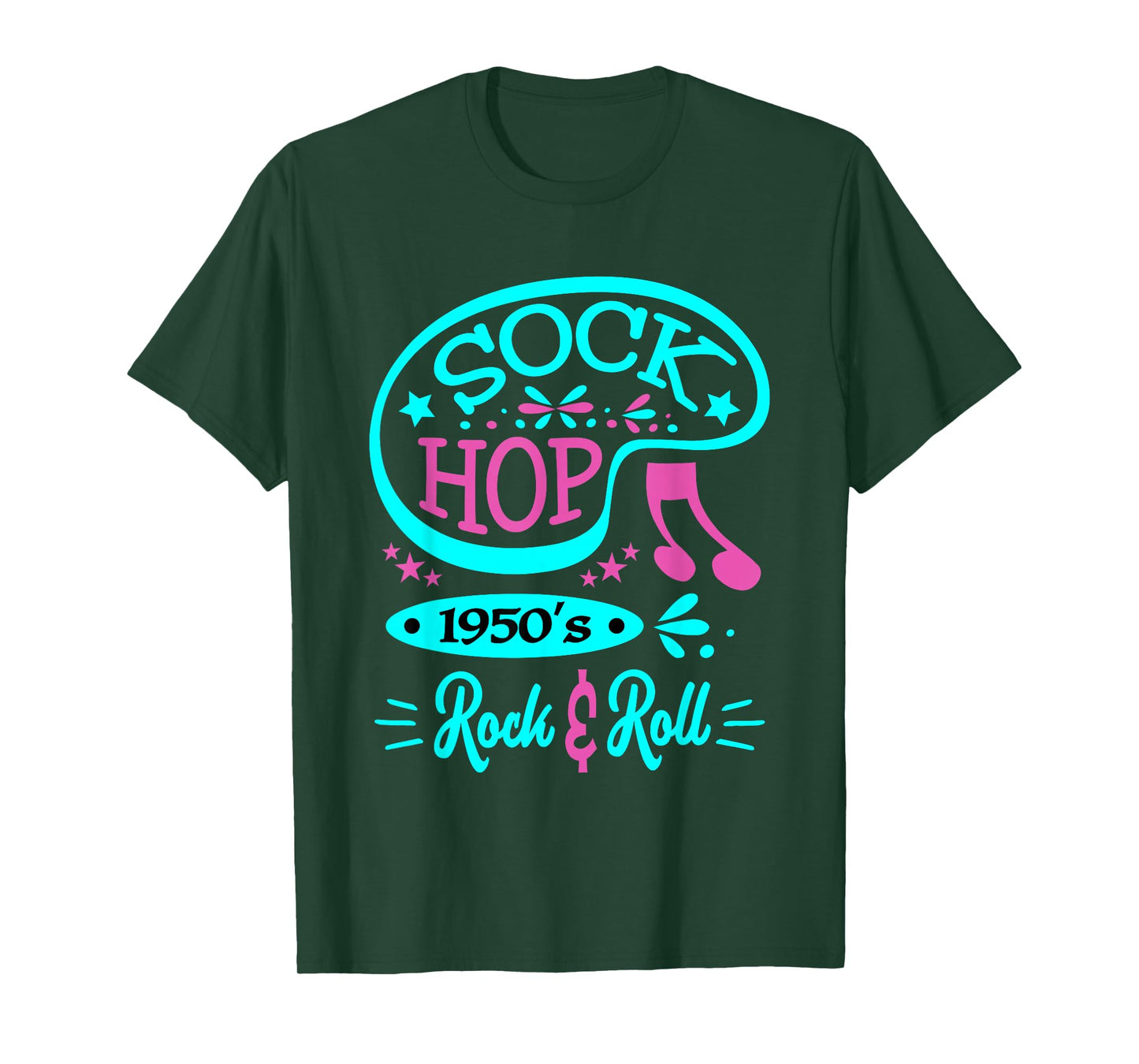 1950s Sock Hop Rockabilly Clothing Rock N Roll Greaser 50s T-Shirt