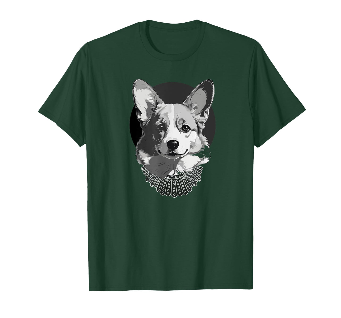 Corgi with RGB Collar Ruth Bader Ginsburg T-Shirt