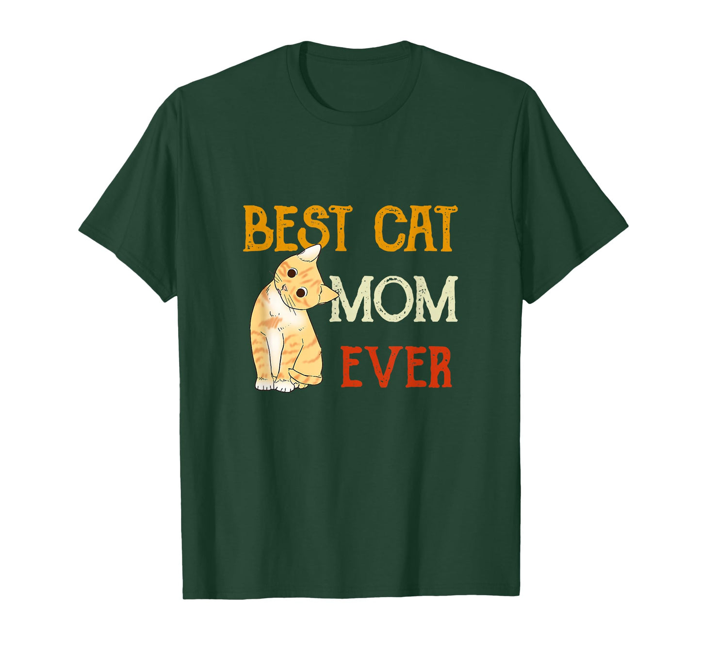 Vintage cat Best cat mom Ever Meow with My cat Funny Kitty T-Shirt