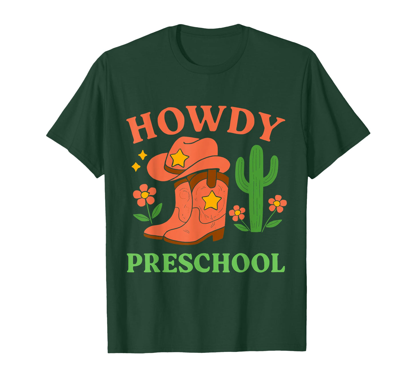 Howdy Preschool Back to School Western Cowgirl Teacher Girls T-Shirt