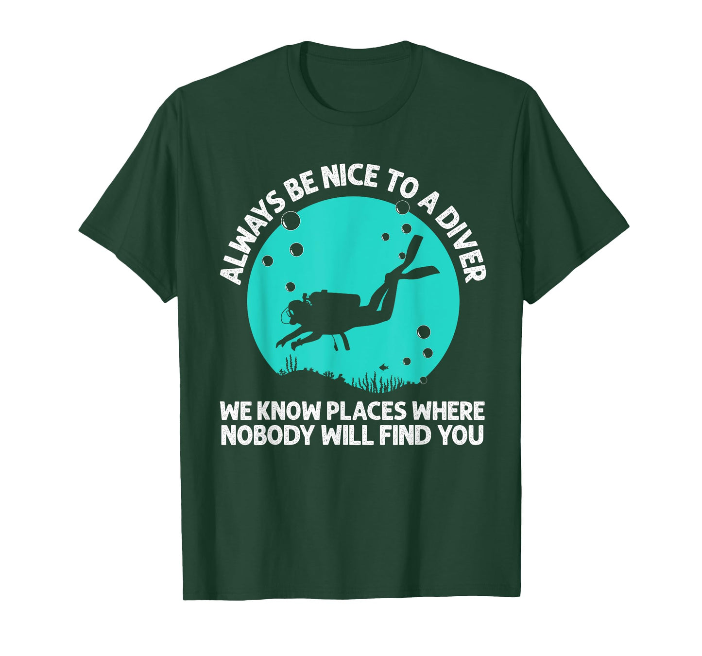 Cool Scuba Diving For Men Women Scuba Diver Underwater Lover T-Shirt