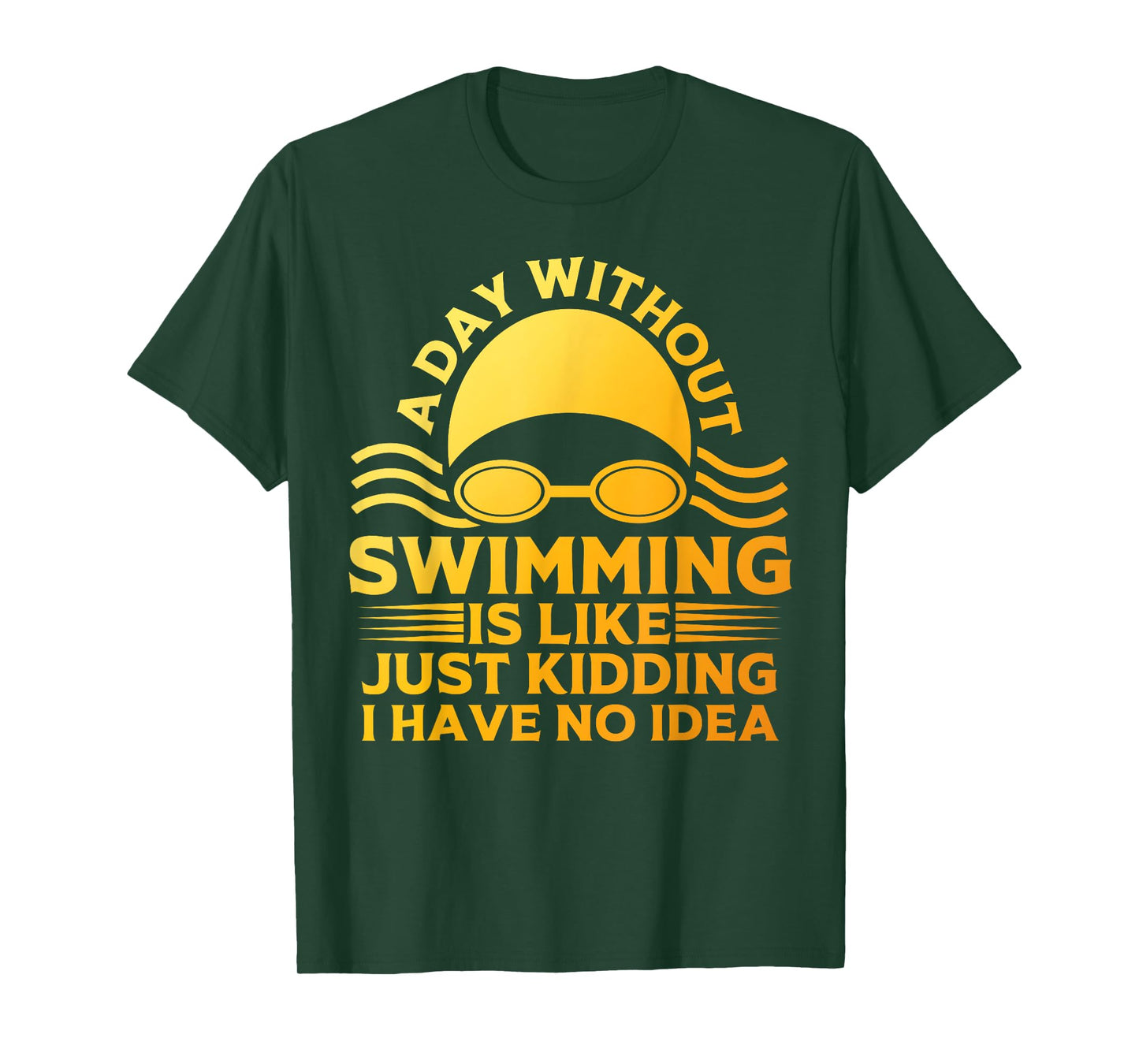 Funny Swimming Art For Men Women Swim Team Coach Swimmer T-Shirt