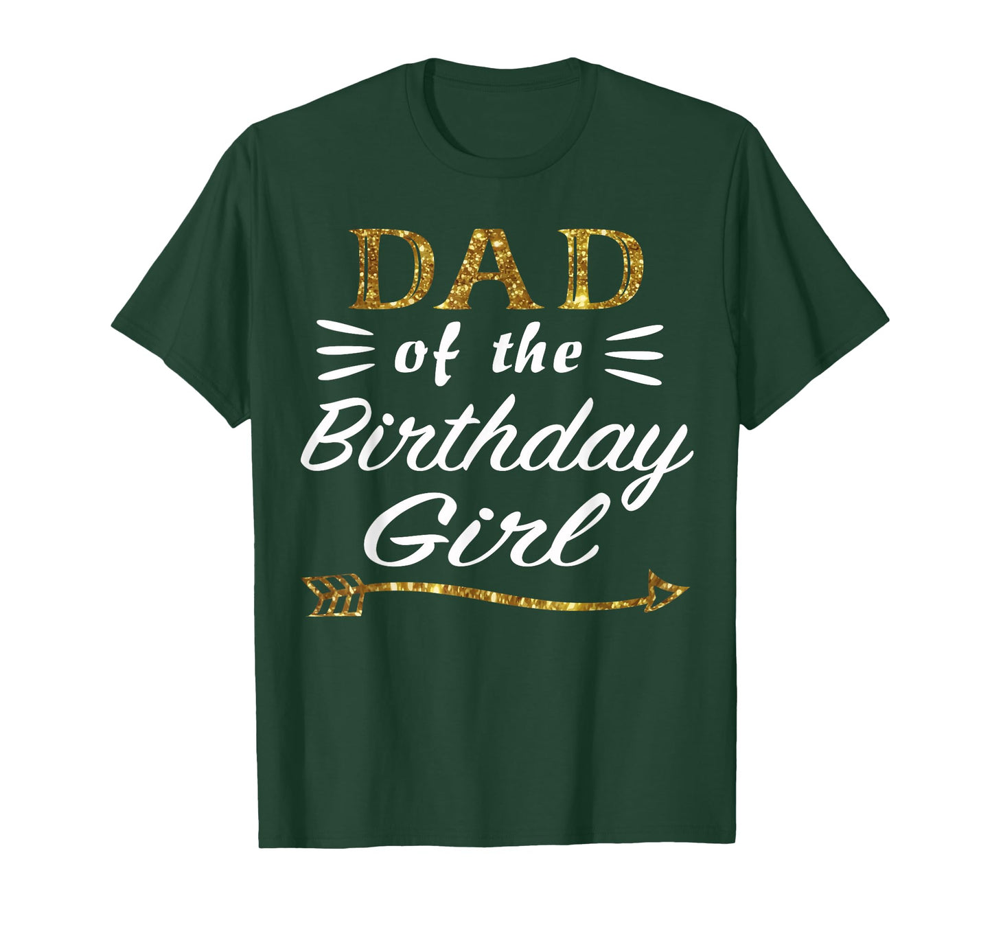 Gold Dad of The Birthday Girl Princess for Father Daddy Papa T-Shirt