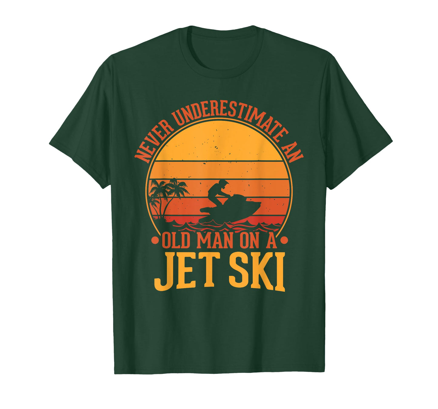 Vintage Water Jet Ski Fun Beach for Men, Retro Jet Ski T-Shirt