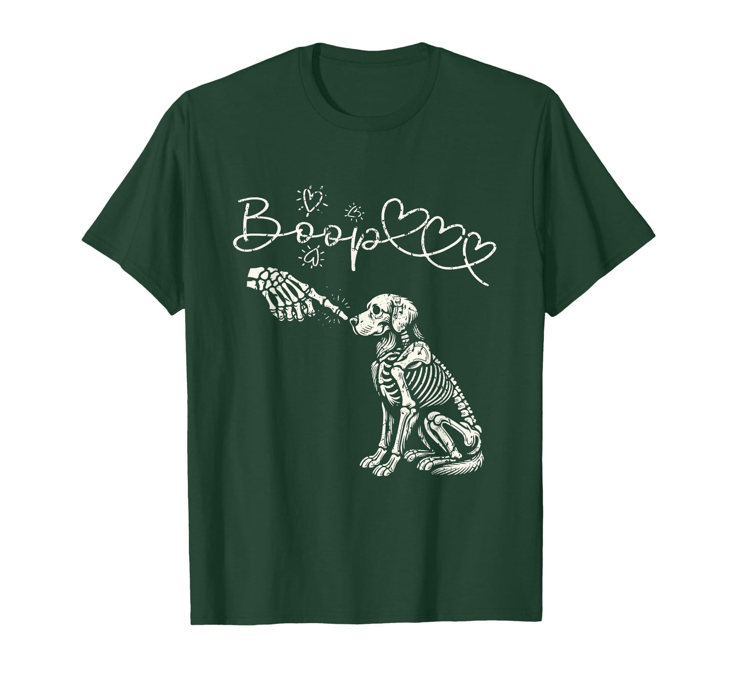 Skeleton Hand Boop Golden Retriever Dog Lover T-Shirt for Men Women Kids