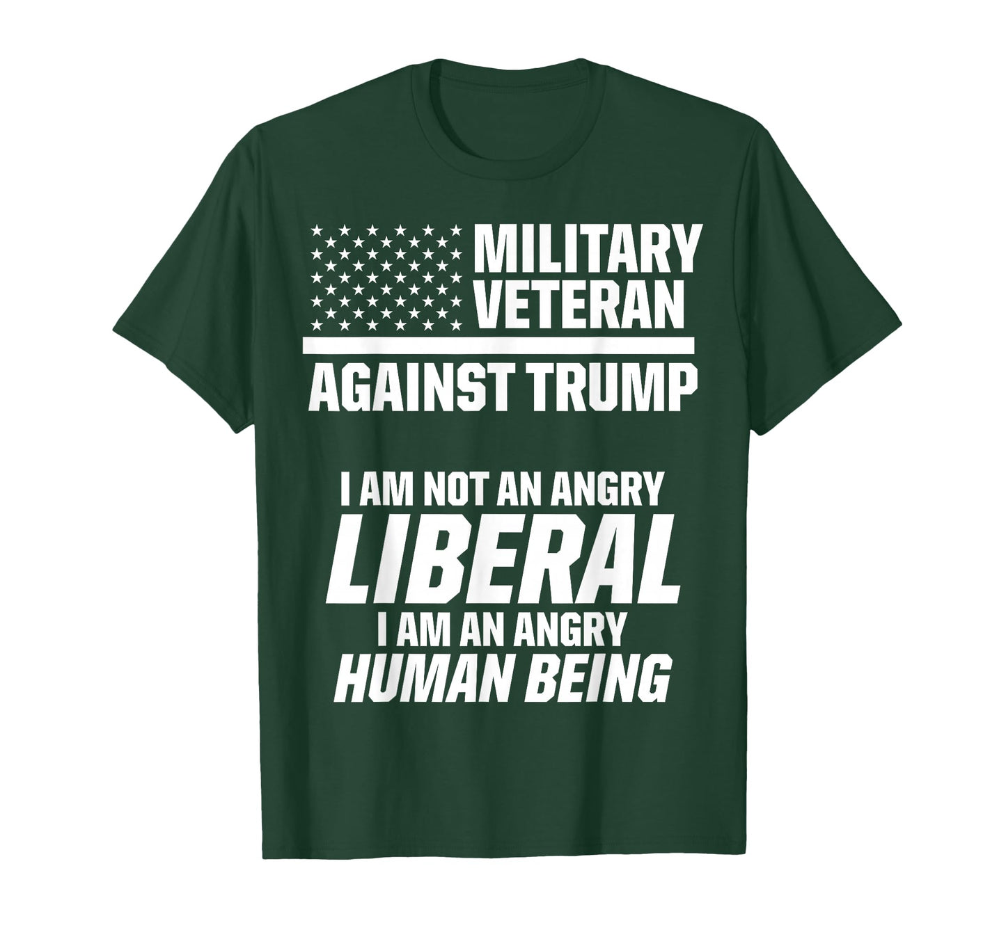 Military Veterans Against Trump 2020 Liberal USA Election T-Shirt
