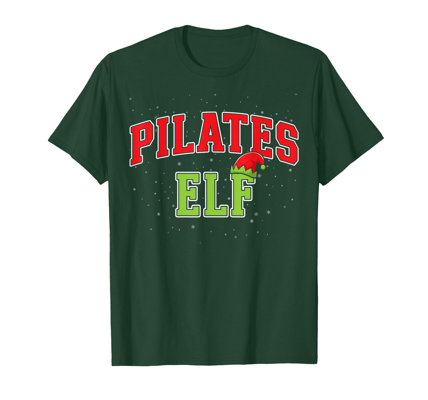 Pilates Elf Christmas Family Matching Group Xmas T-Shirt