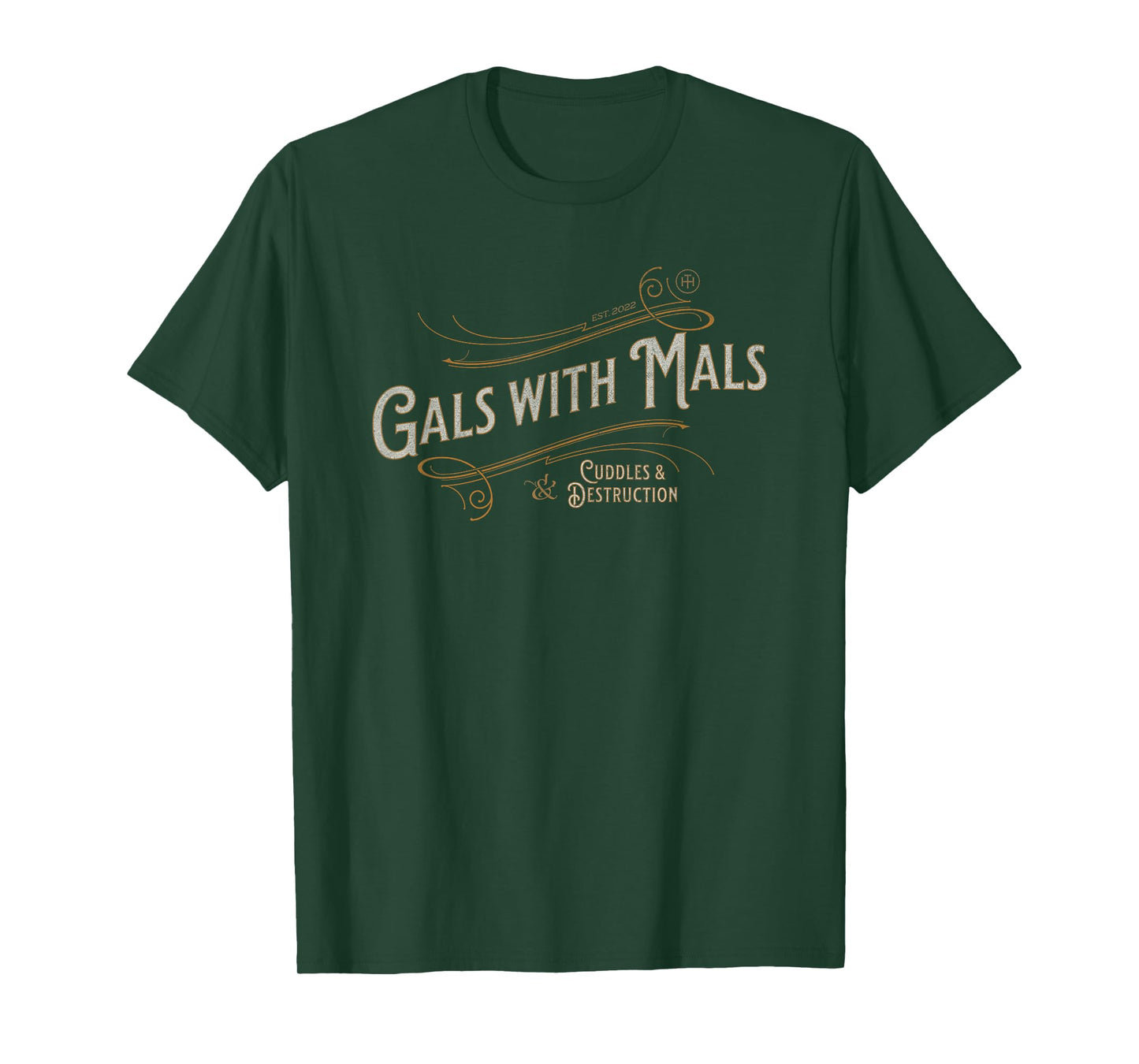 Funny Gals with Mals, Belgian Malinois Mom, Malinois Lover T-Shirt