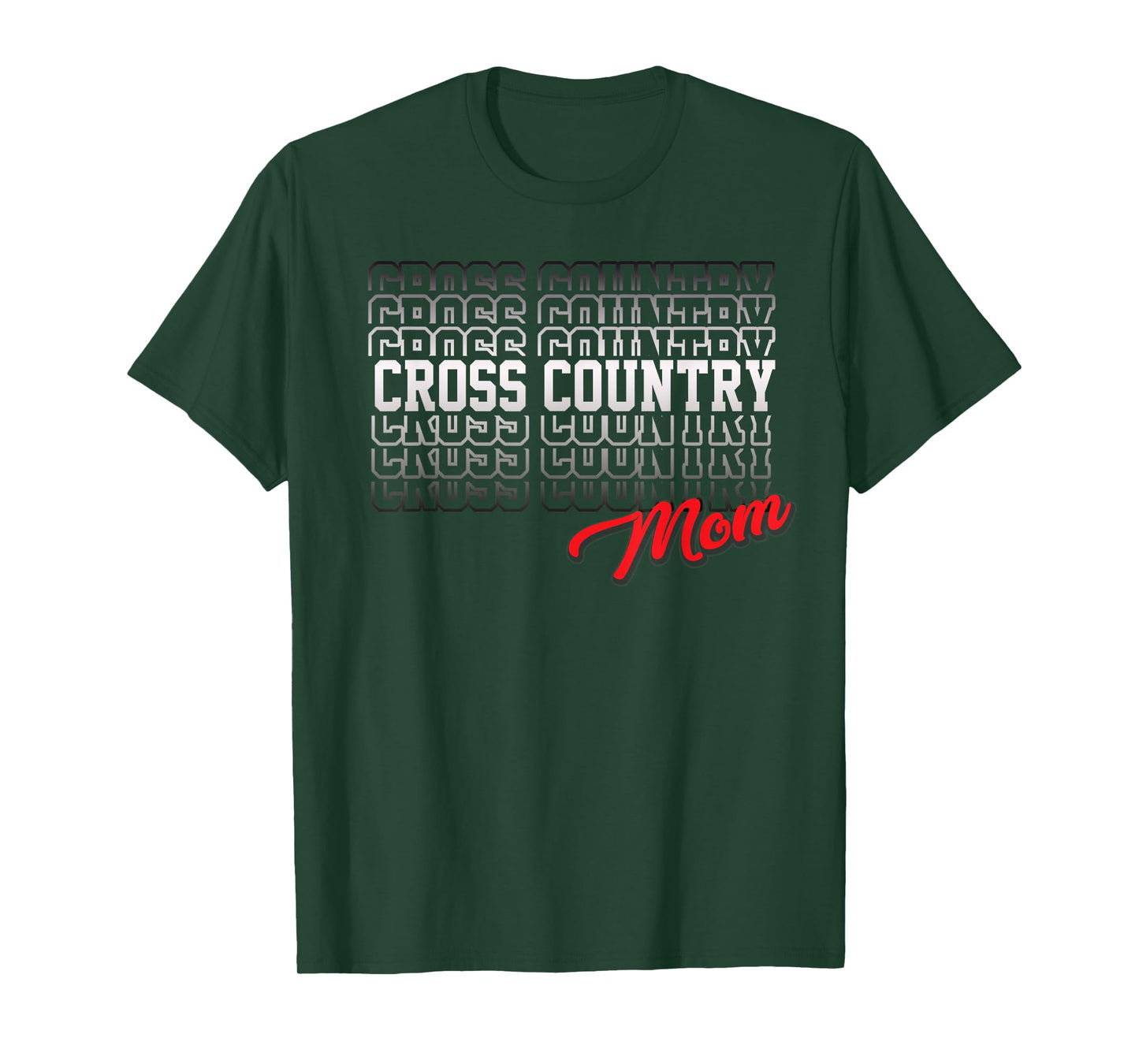 Cross Country Mom High School Running Team Mother T-Shirt