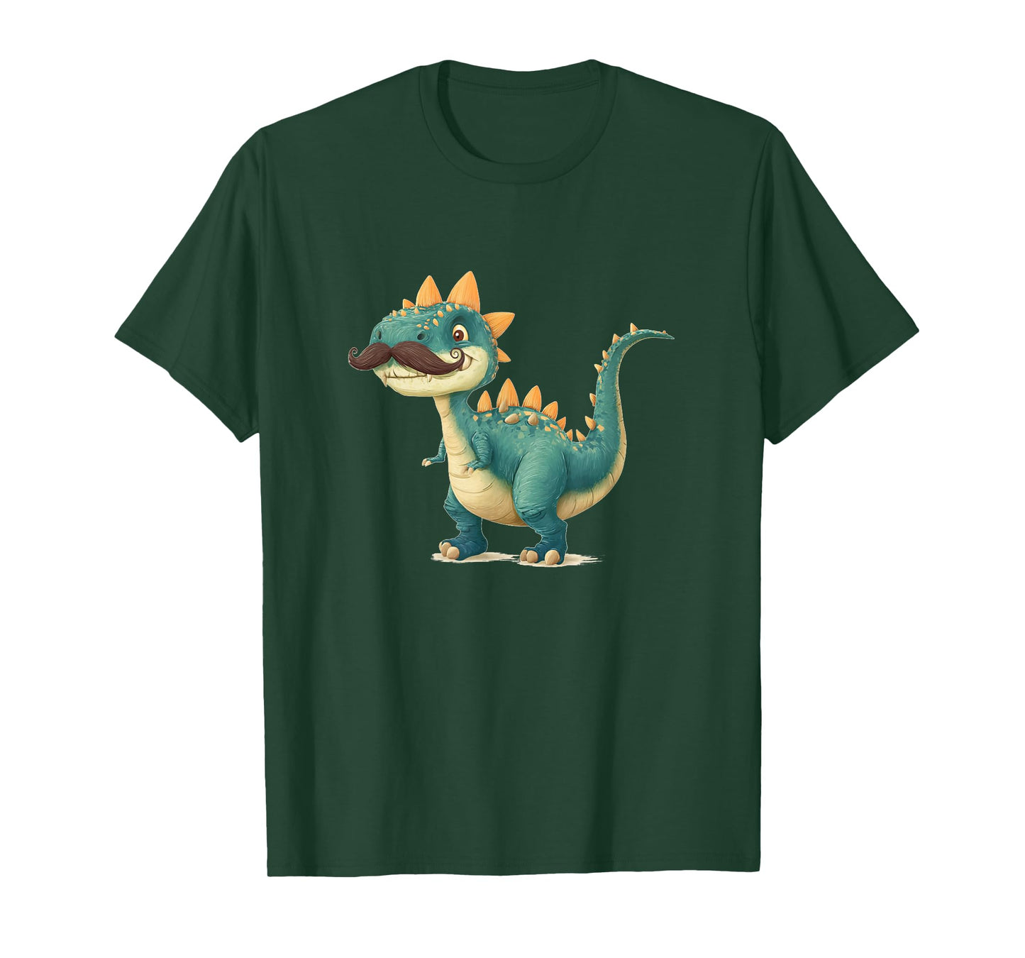 Awesome Mustache Beard Dinosaur Look T-Shirt