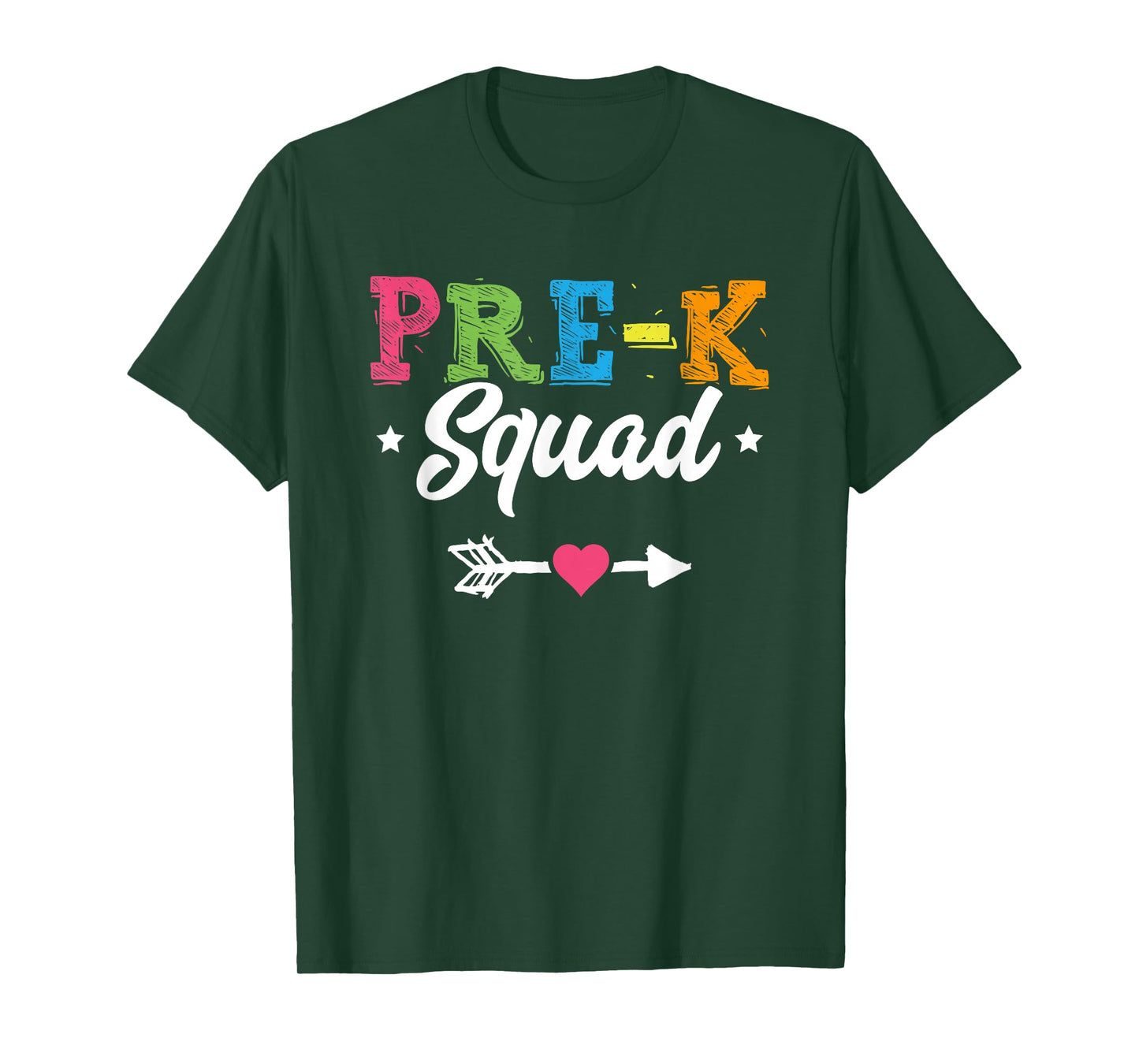 Pre-K Squad Teacher Student Kids Preschool Back To School T-Shirt