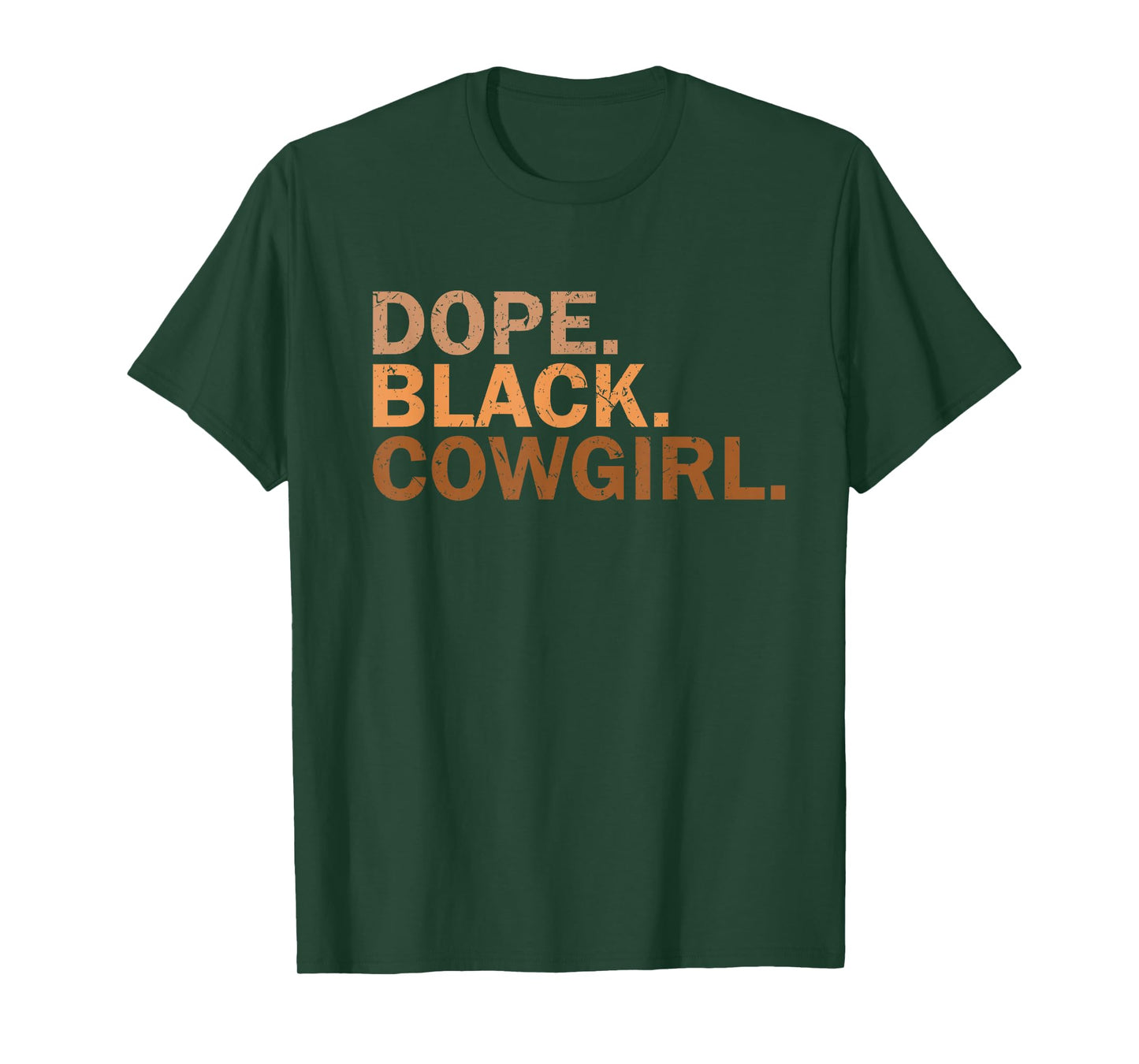 Dope Black Cowgirl Melanin Black African Rodeo Cowgirl T-Shirt
