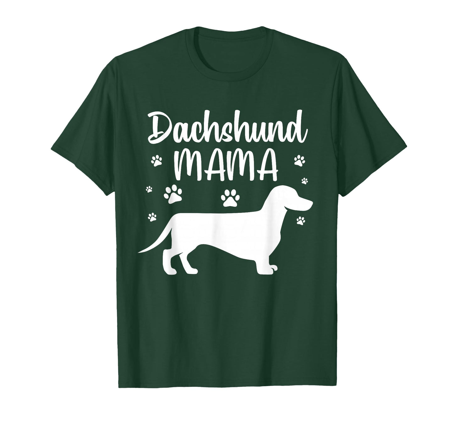Funny Dachshund Mama Design For Women Girls Doxie Dog Lovers T-Shirt