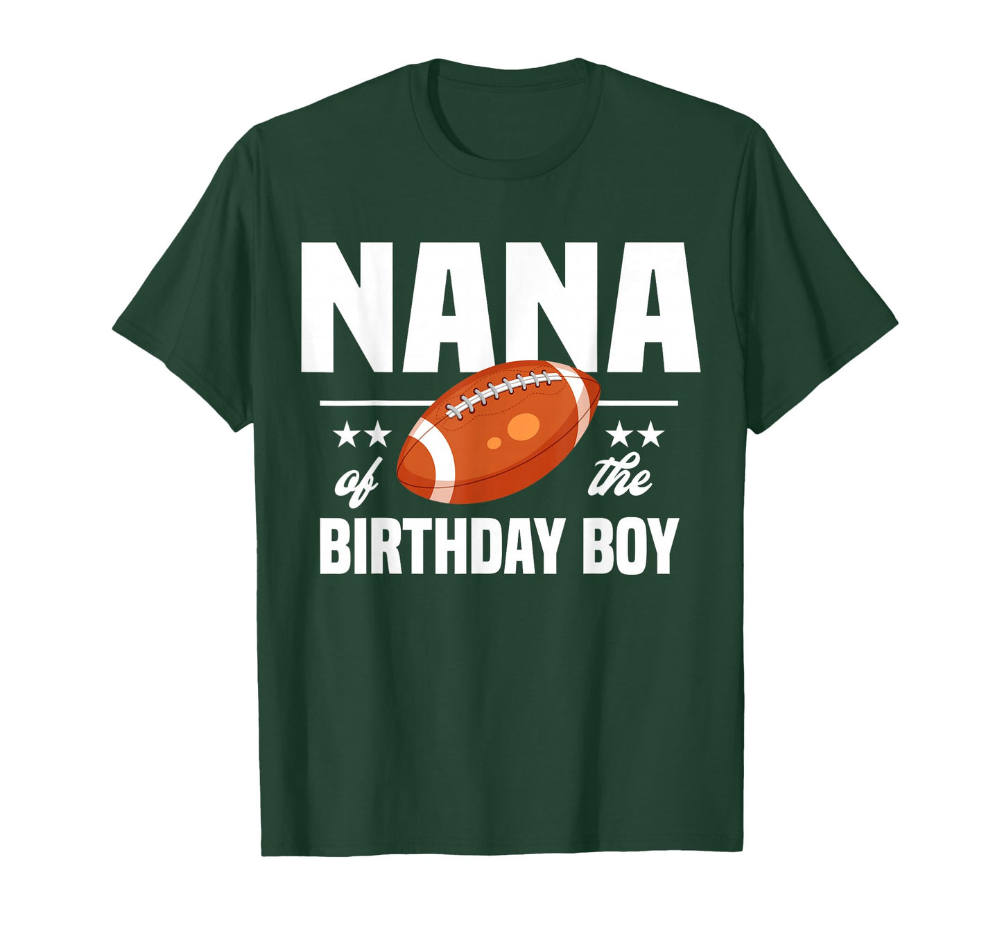 Nana of The Birthday Boy Football Party Outfit T-Shirt