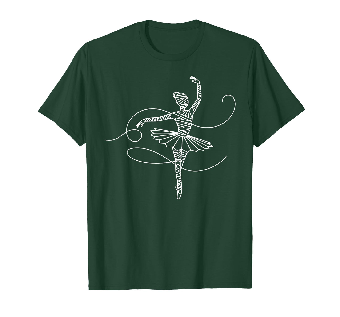 Halloween Ballet Mummy Ballerina Spooky Dance Teacher Women T-Shirt
