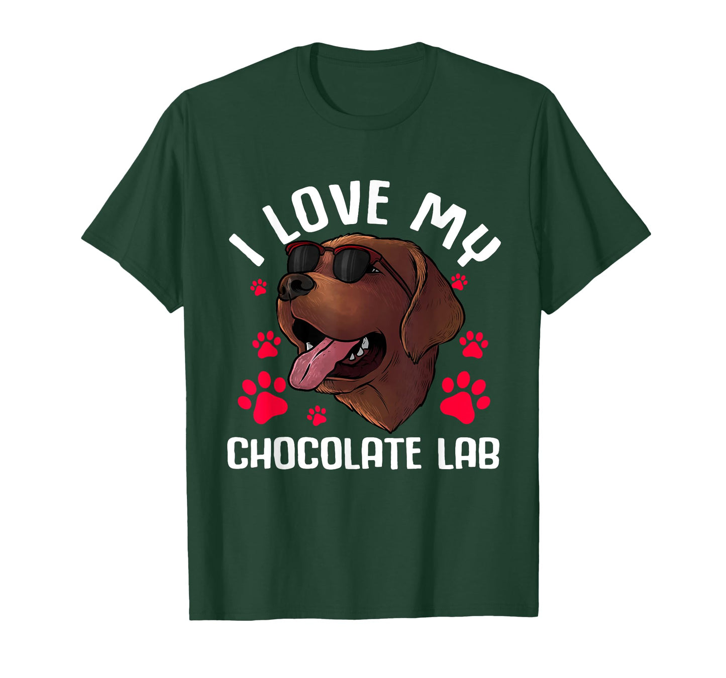 Funny Chocolate Labrador Retriever Gift Men Women Lab Lover T-Shirt