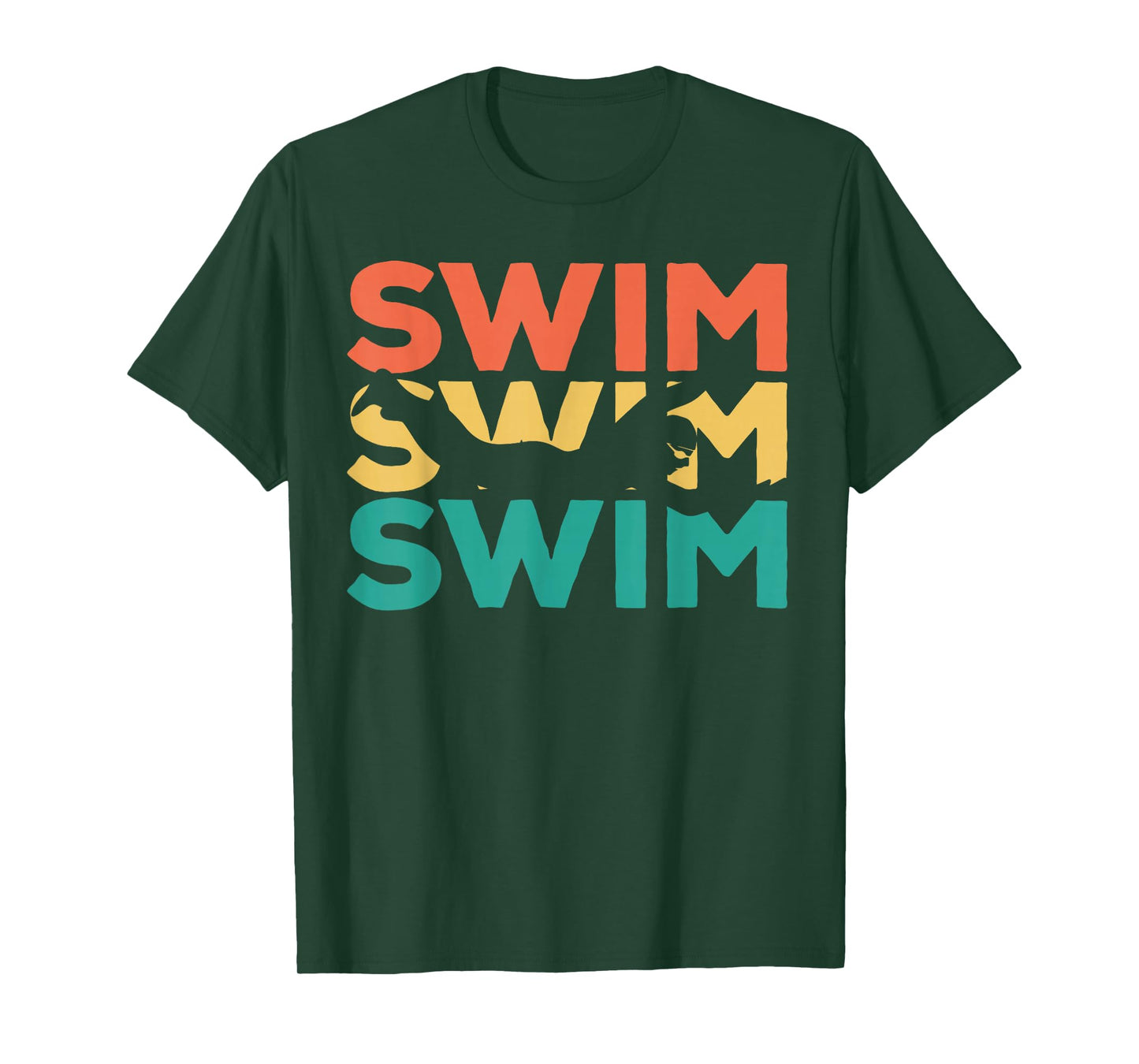 Retro Vintage Swimming Gift For Swimmers T-Shirt