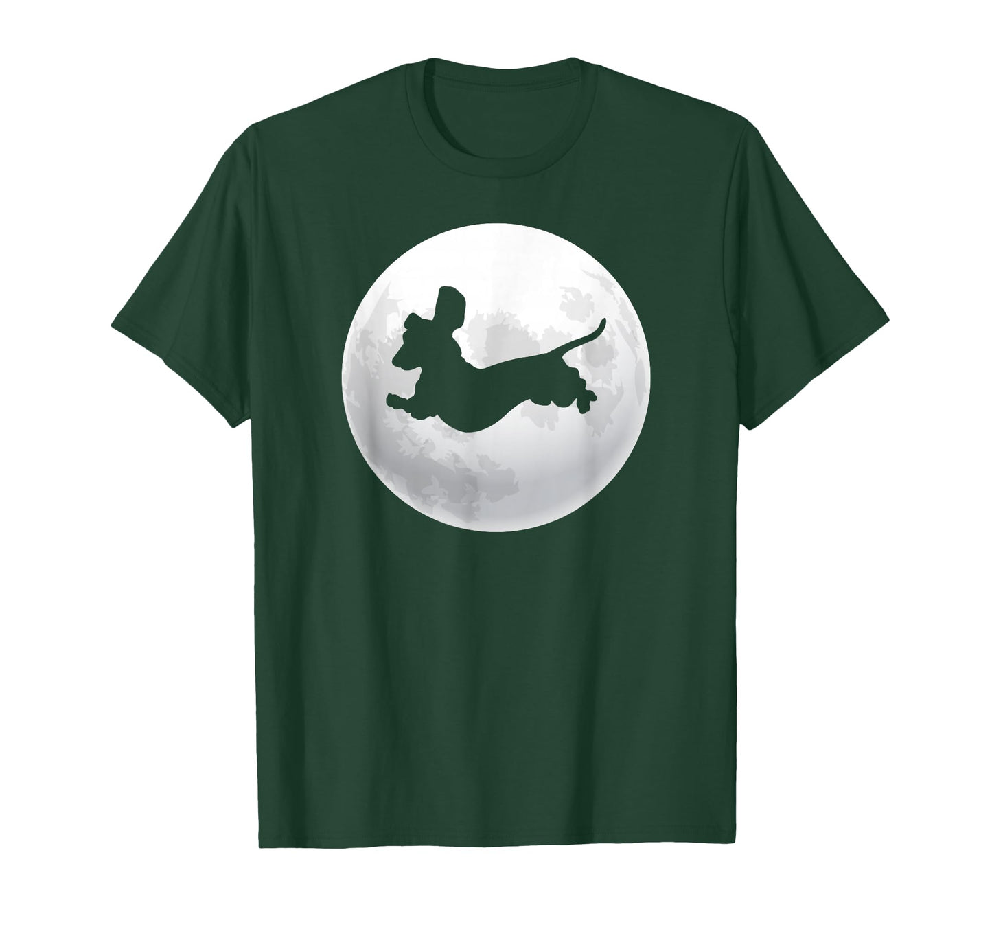 Dachshund Dachshund Silhouette Dog Retro Moon T-Shirt