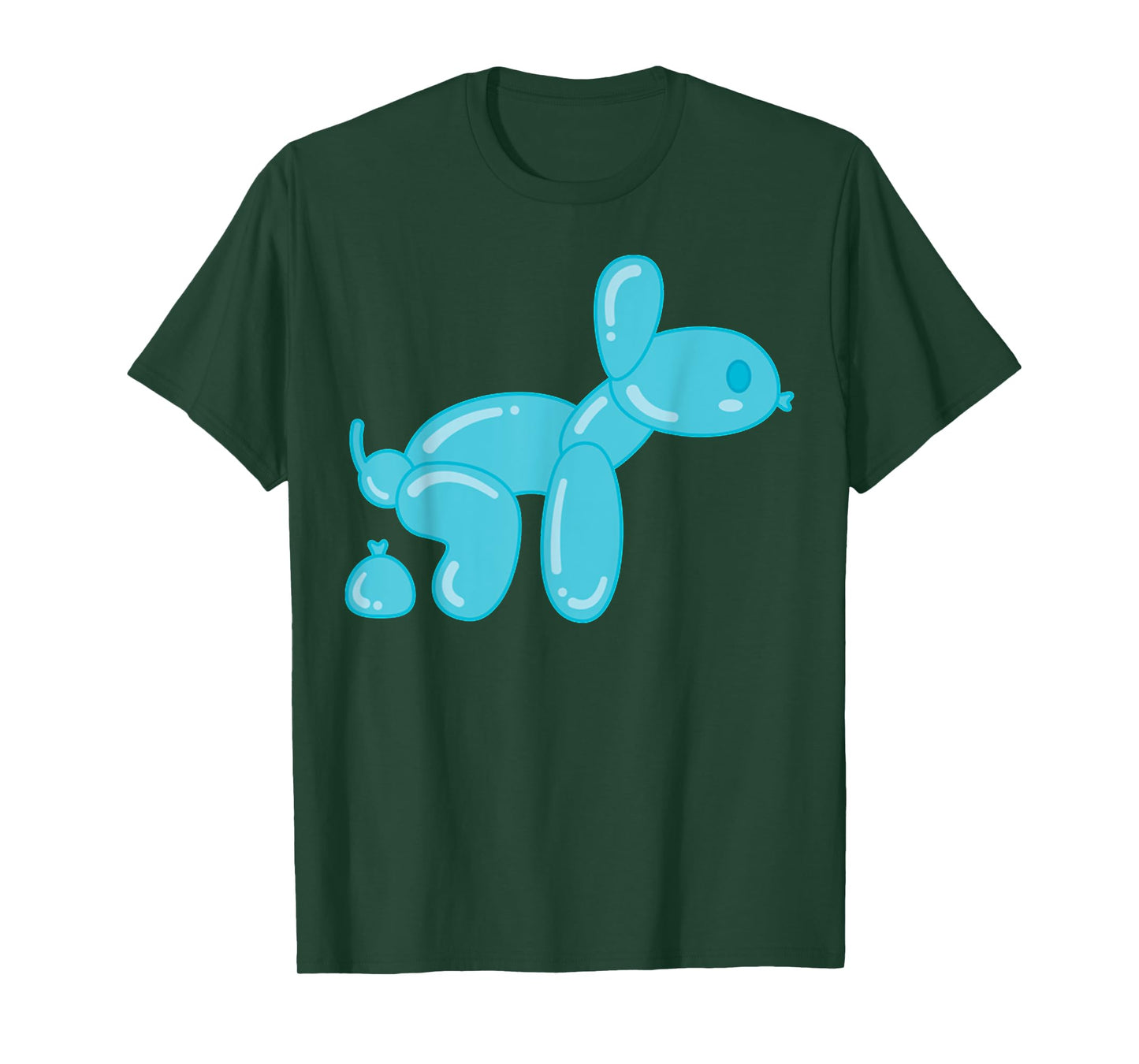 Funny Balloon Dog Animal Poops Men Women T-Shirt