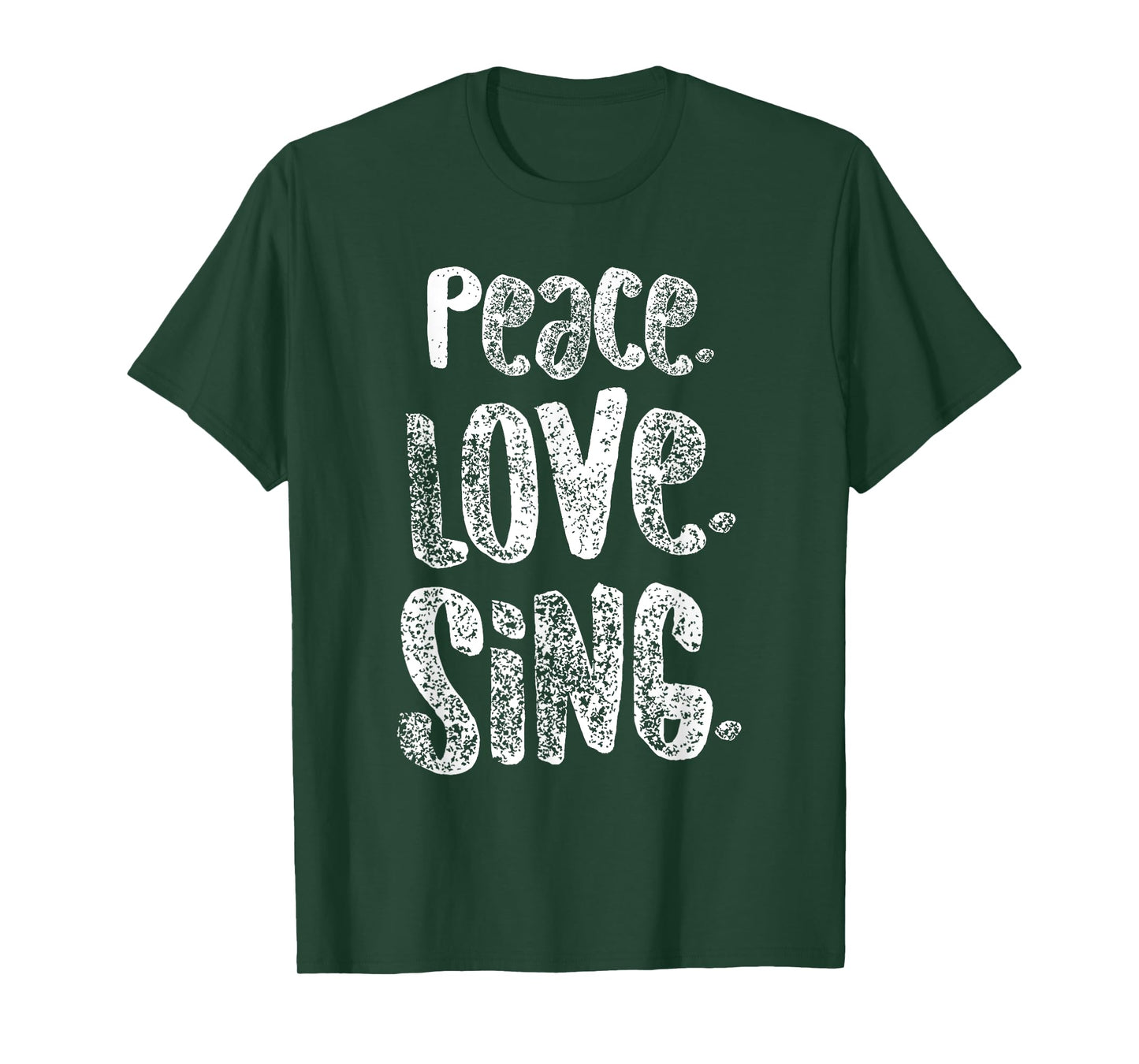 Peace Love Sing, Singers Shirt for Music, Cute Gift, White