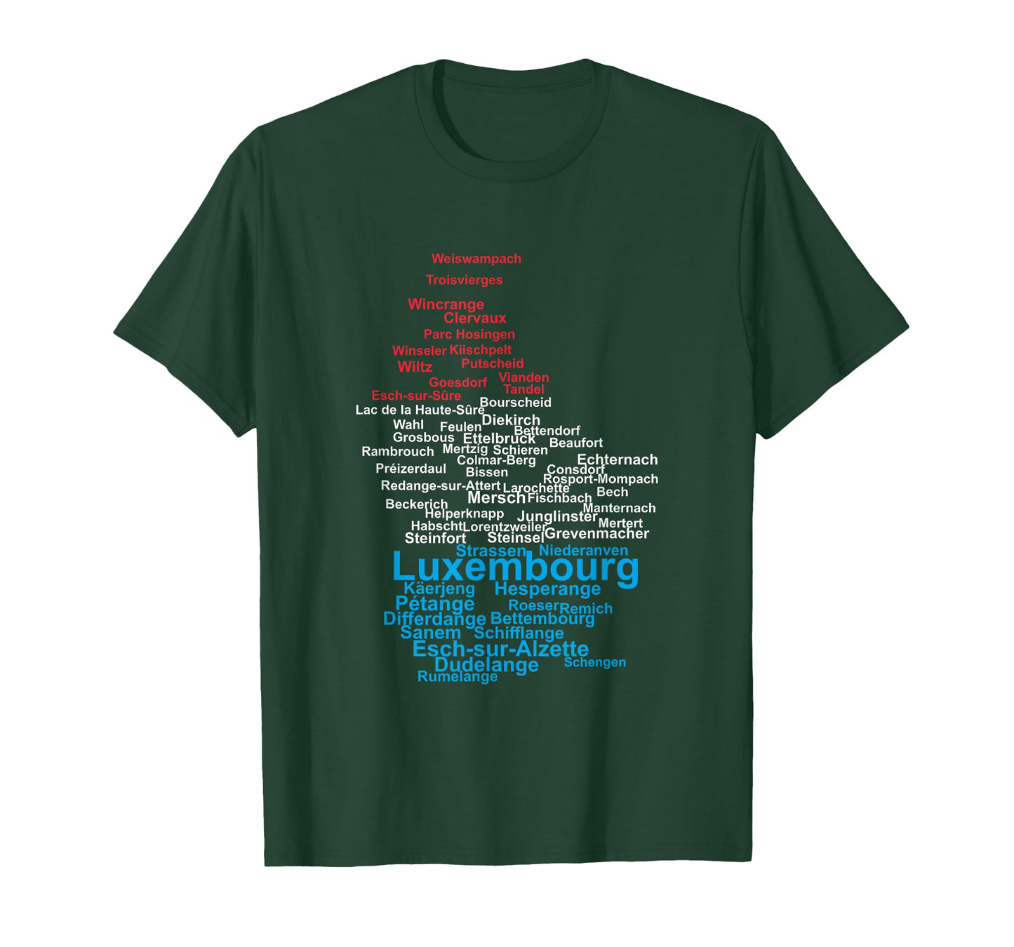 Luxembourg Flag, Luxembourg Outline Luxembourger, Luxembourg T-Shirt