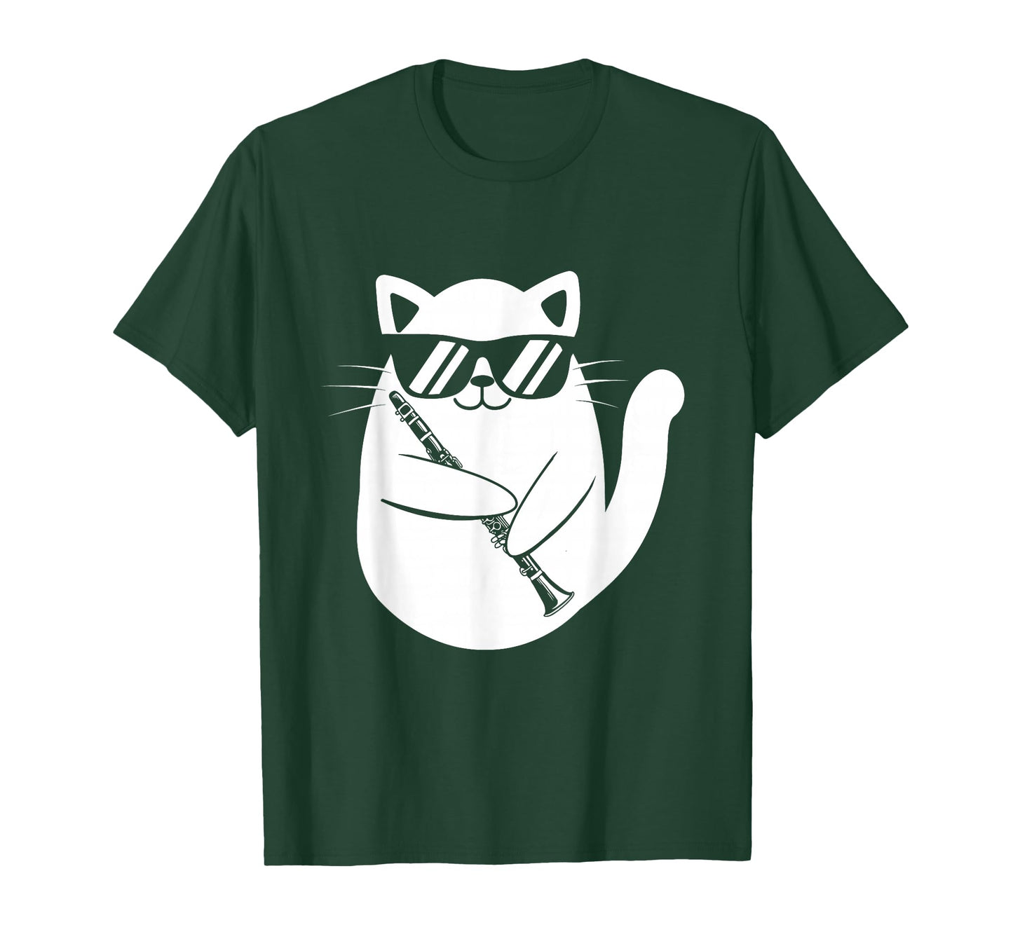 Clarinet Player - Cat Clarinetist Music Lover Marching Band T-Shirt