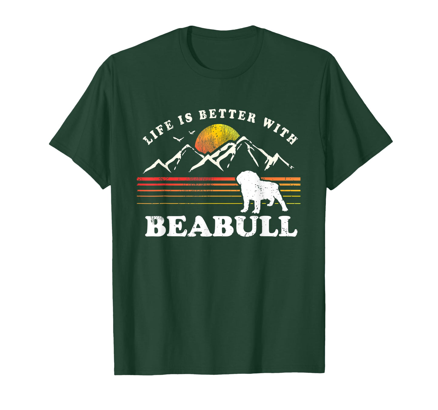 Life Better Beabull Vintage Dog Mom Dad T-Shirt