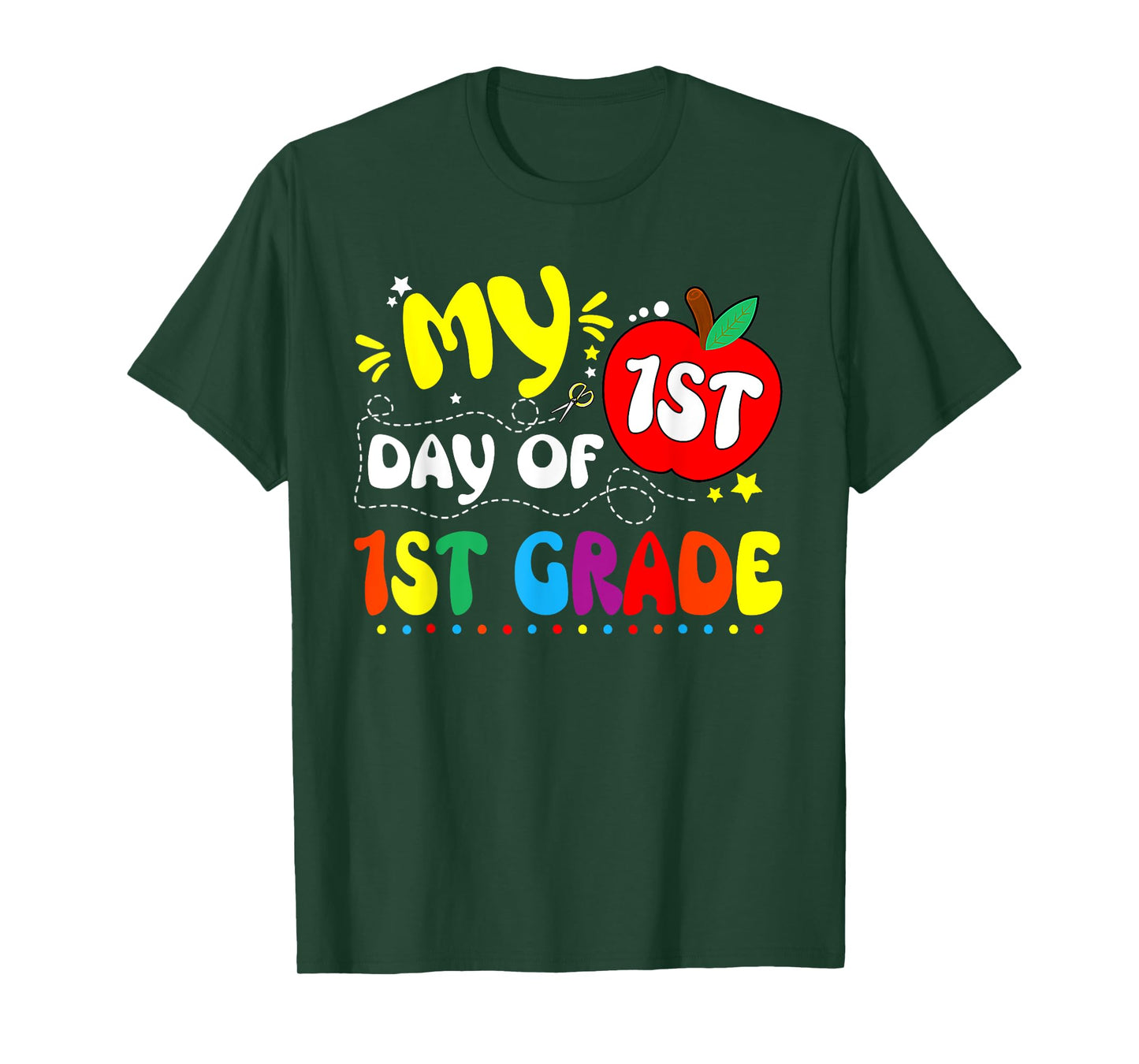 My First Day Of 1st Grade Teacher Kids 1st Day Of School T-Shirt