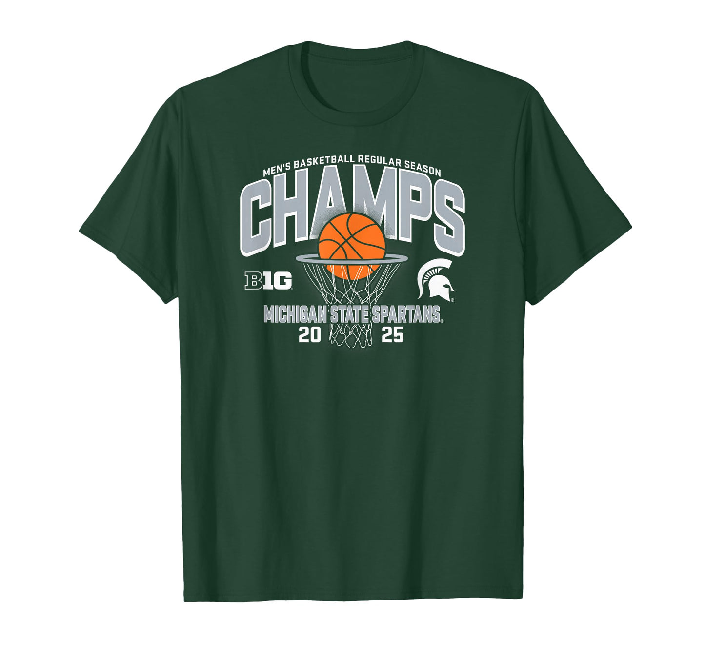 Michigan State Spartans Men's Basketball Big Ten Champs '25 T-Shirt