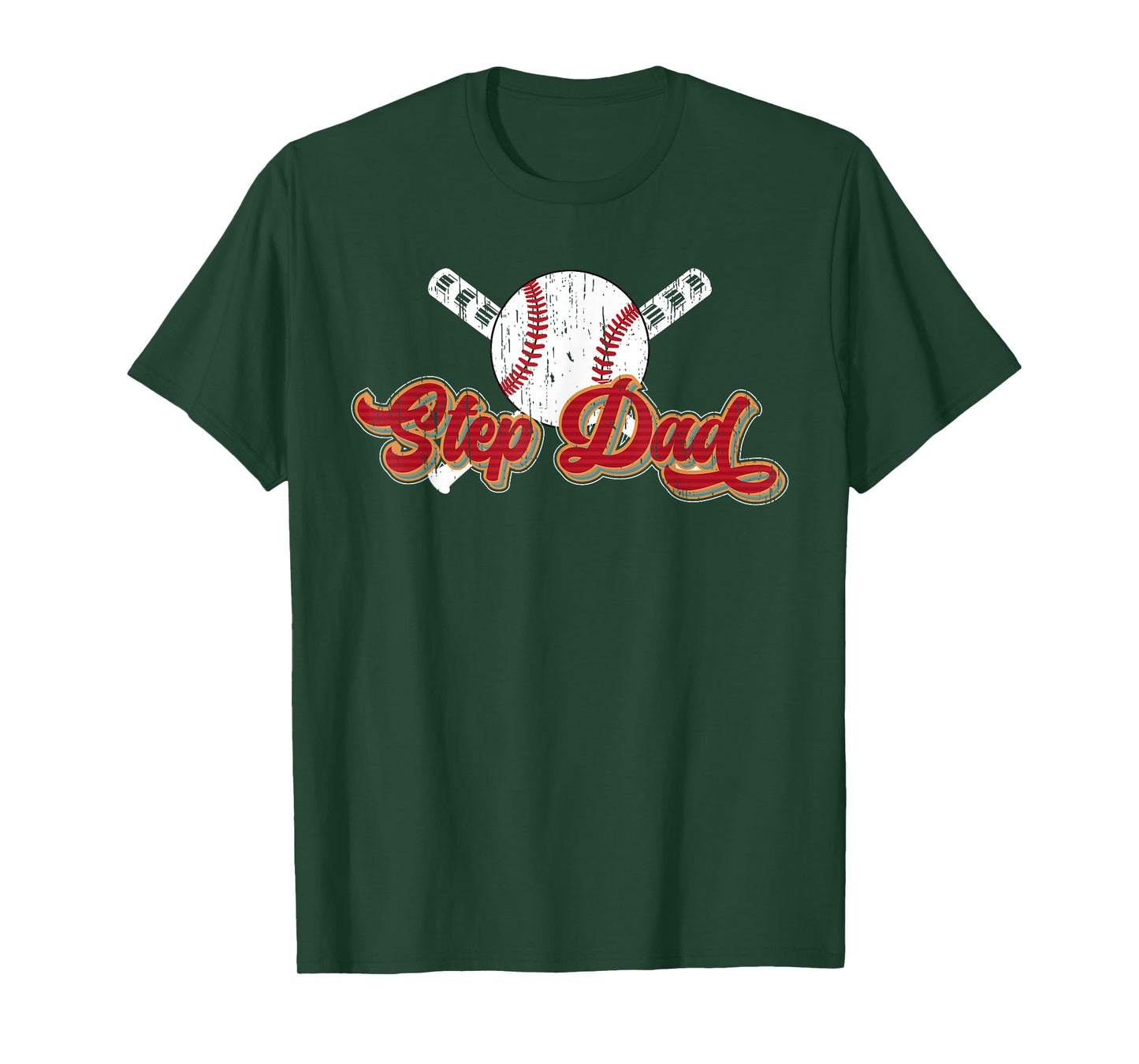 Baseball Step Dad Of A Baseball Player Stepfather T-Shirt