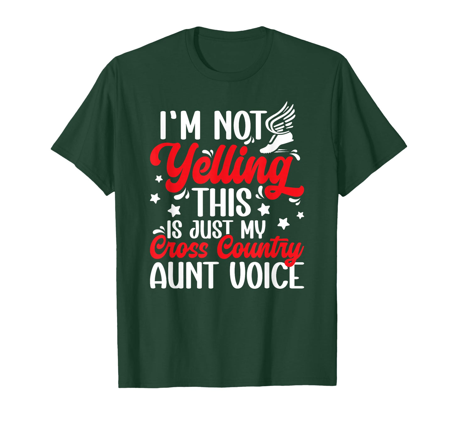 Cross Country Aunt Voice Cross Country Runner Auntie XC Aunt T-Shirt