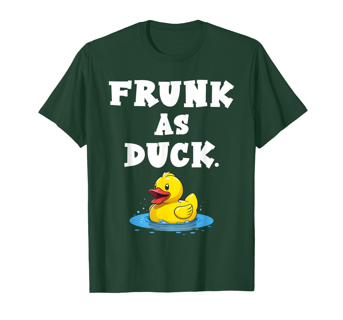 Quacktastic Duck Party Outfit Funny Rubber Duck Frunk as Duck Meme Adult Humor Unisex T-Shirt Black Short Sleeve Cotton Blend Classic Fit U-Neck Small