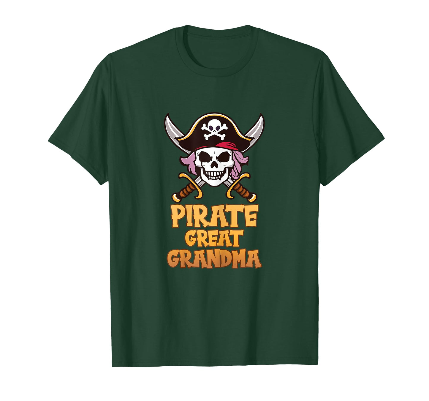 Pirate Great Grandma Funny Captain Halloween Costume T-Shirt