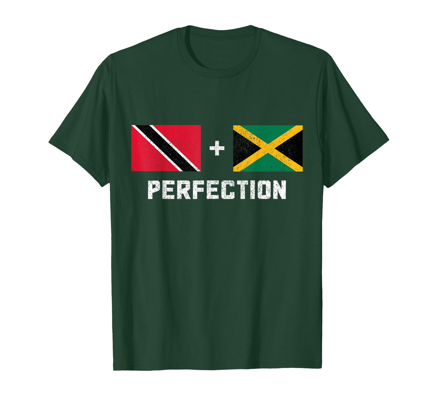 Trinidad & Tobago Jamaica Pride Jamaican Trinidadian Flag T-Shirt