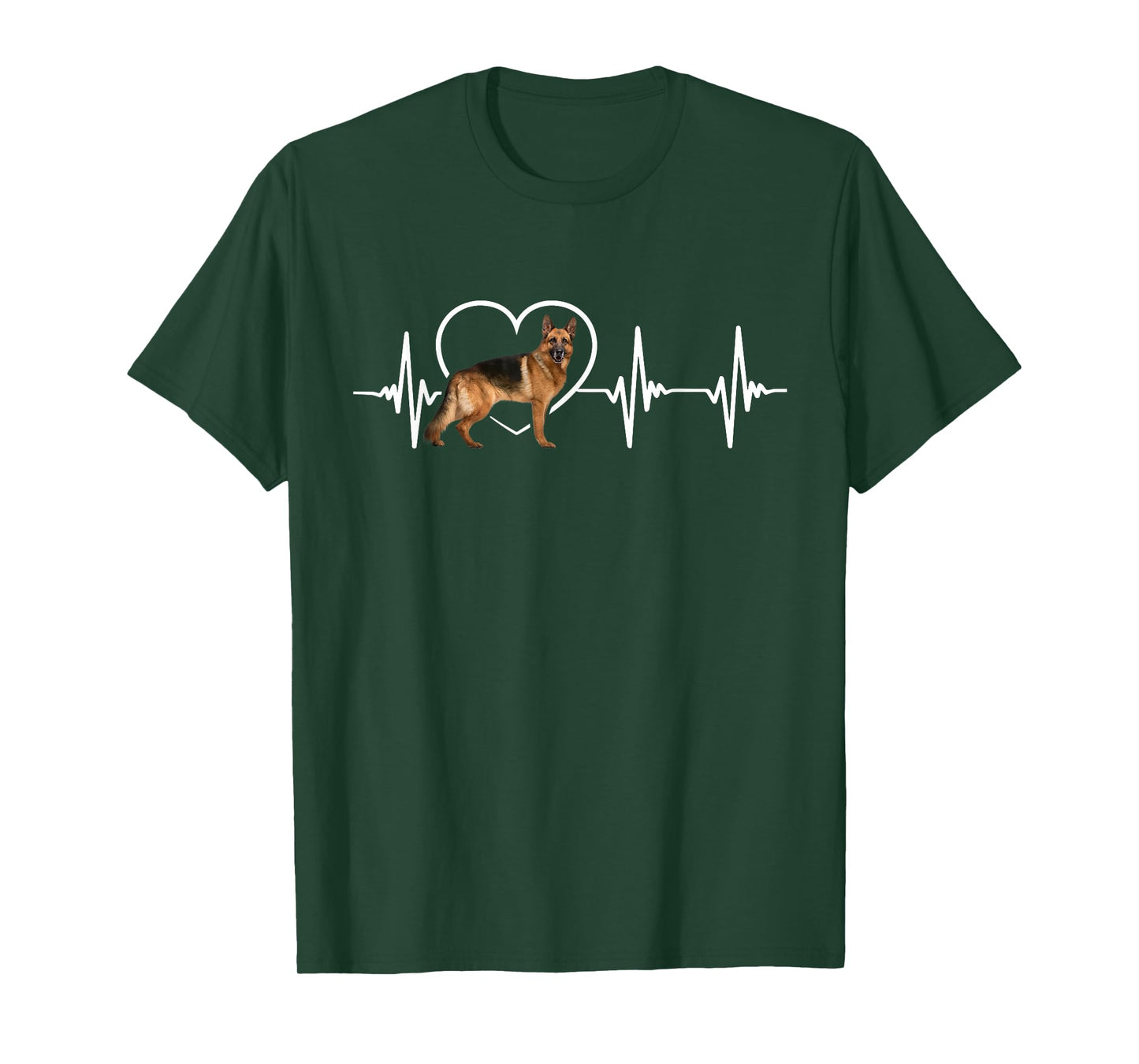 German Shepherd Heartbeat Love German Shepherd T-Shirt T-Shirt
