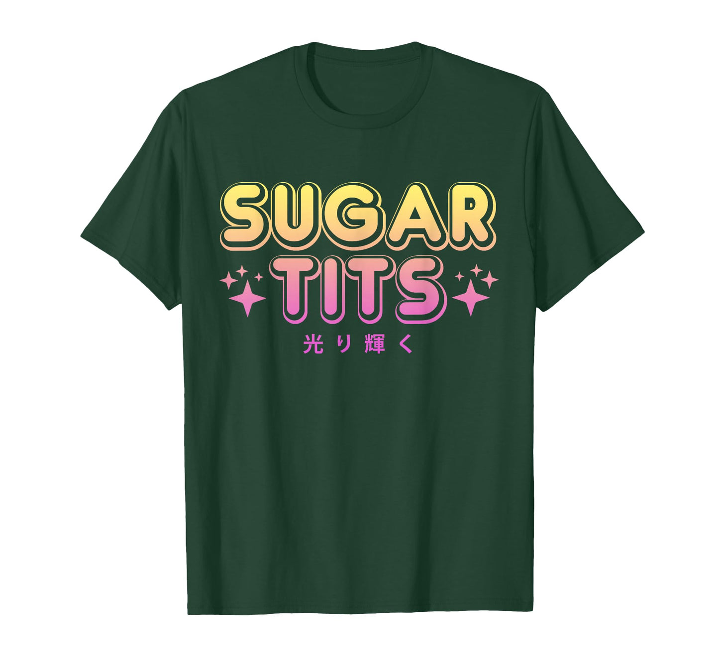 Pastel Goth Kawaii T Shirt - Sugar Tits Sarcastic Gift T-Shirt