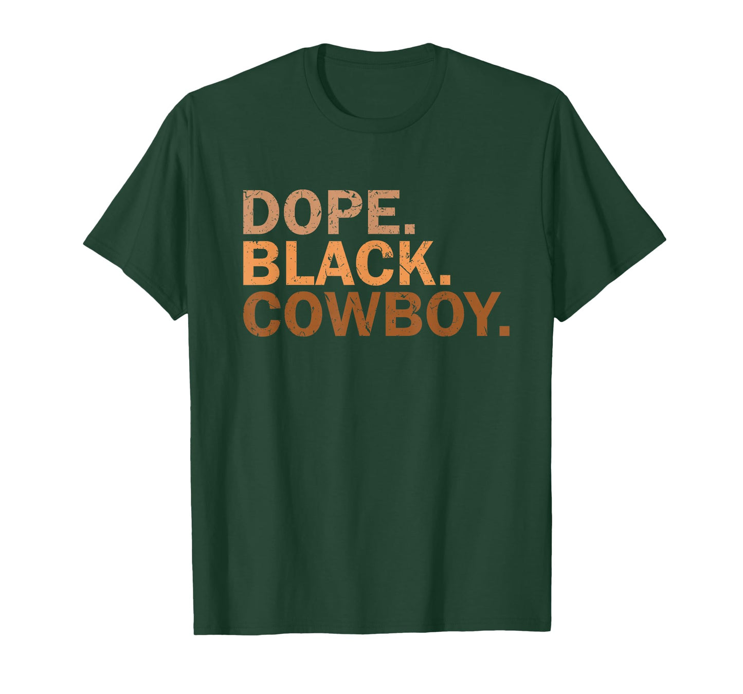 Dope Black Cowboy Melanin Black African Rodeo Cowboy T-Shirt