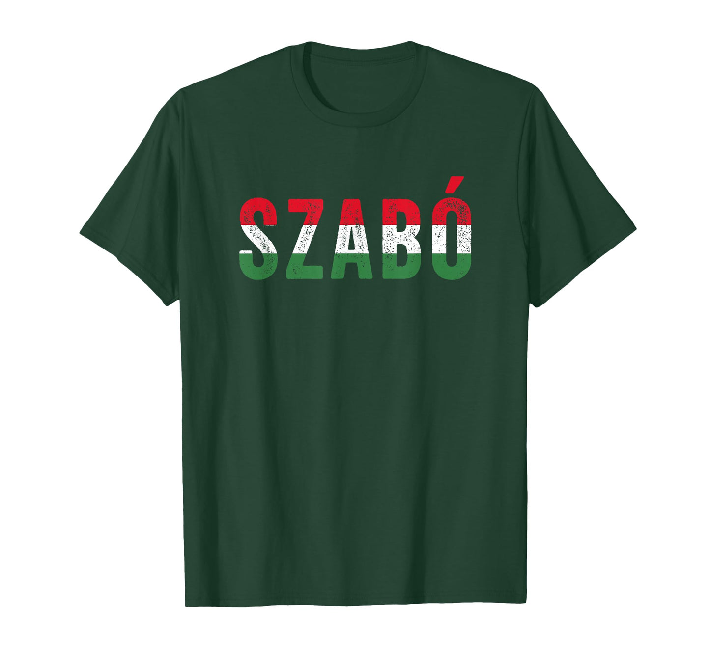 SZABÓ – Hungarian Surname with Magyar Country Flag T-Shirt