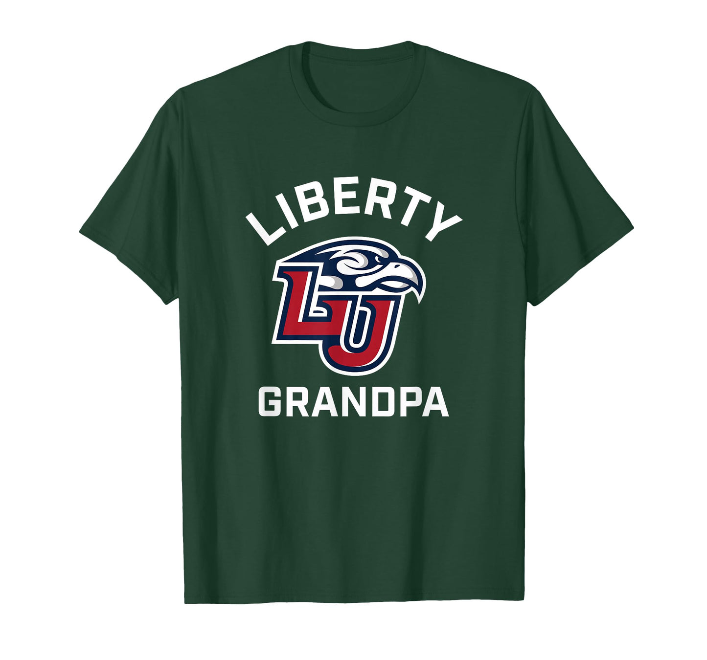 Liberty University Flames Arched Grandpa T-Shirt